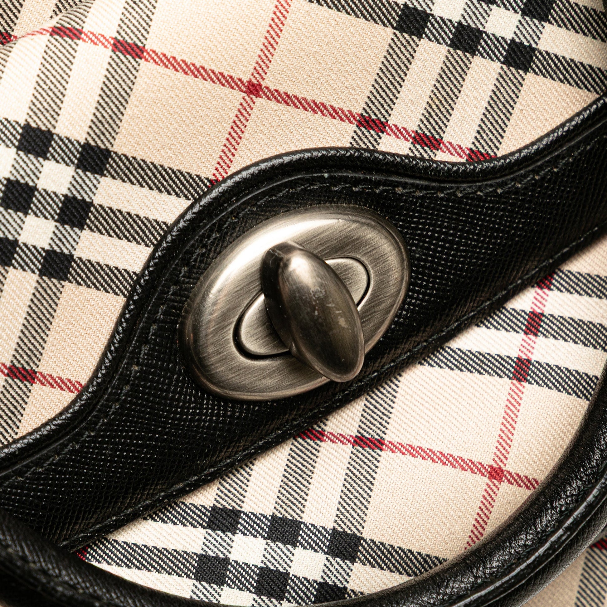 Burberry Nova Check Canvas Handbag