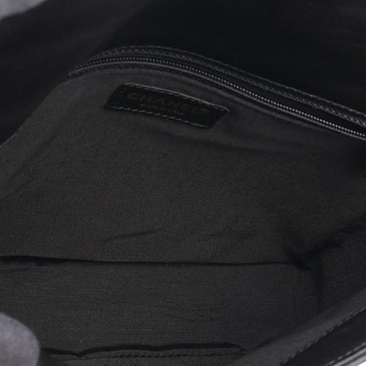 Chanel CC Chocolate Bar Lambskin Shoulder Bag — Black