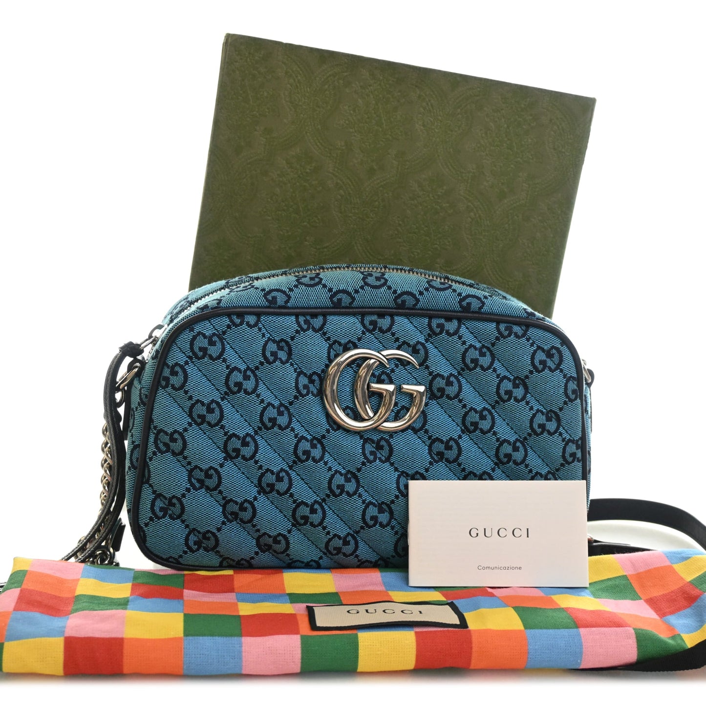 Gucci Small GG Marmont Matelasse GG Canvas Crossbody
