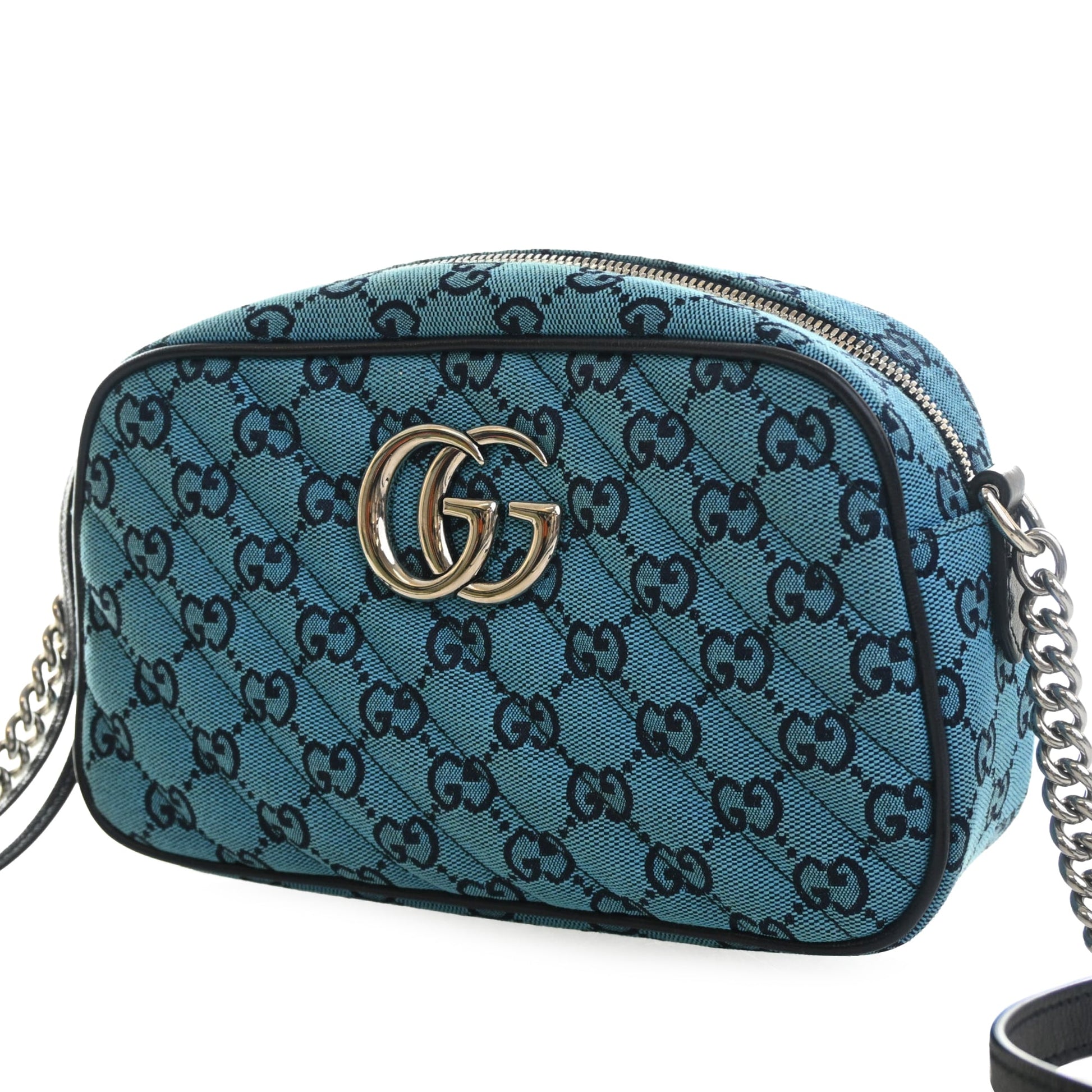 Gucci Small GG Marmont Matelasse GG Canvas Crossbody