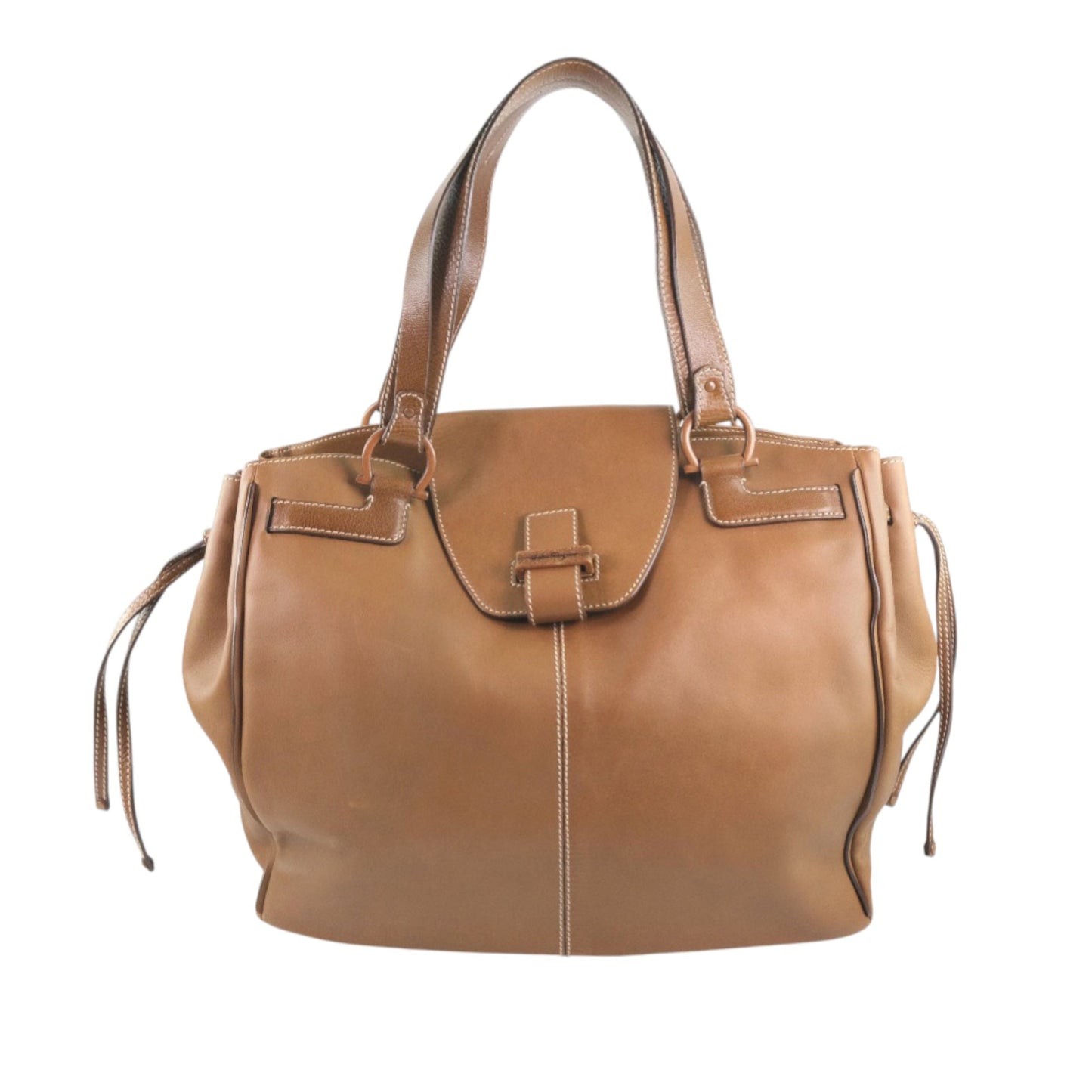 Ferragamo Leather Gancini Tote