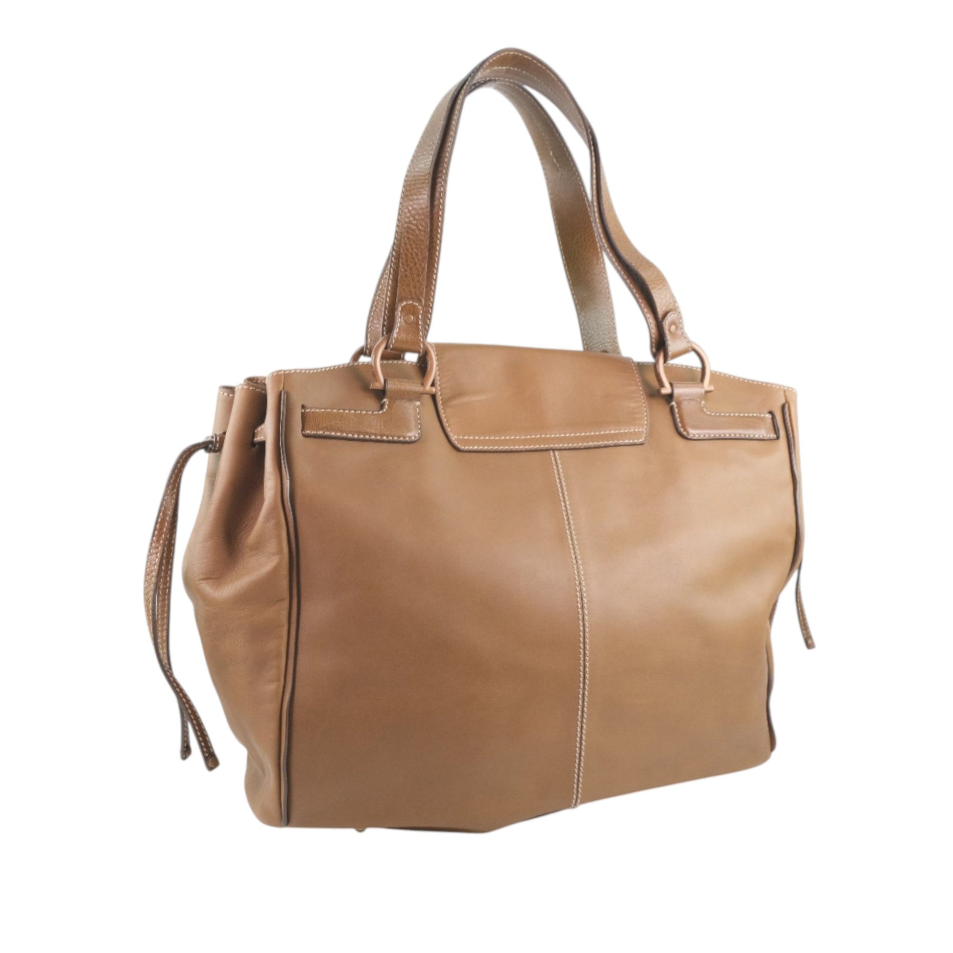 Ferragamo Leather Gancini Tote