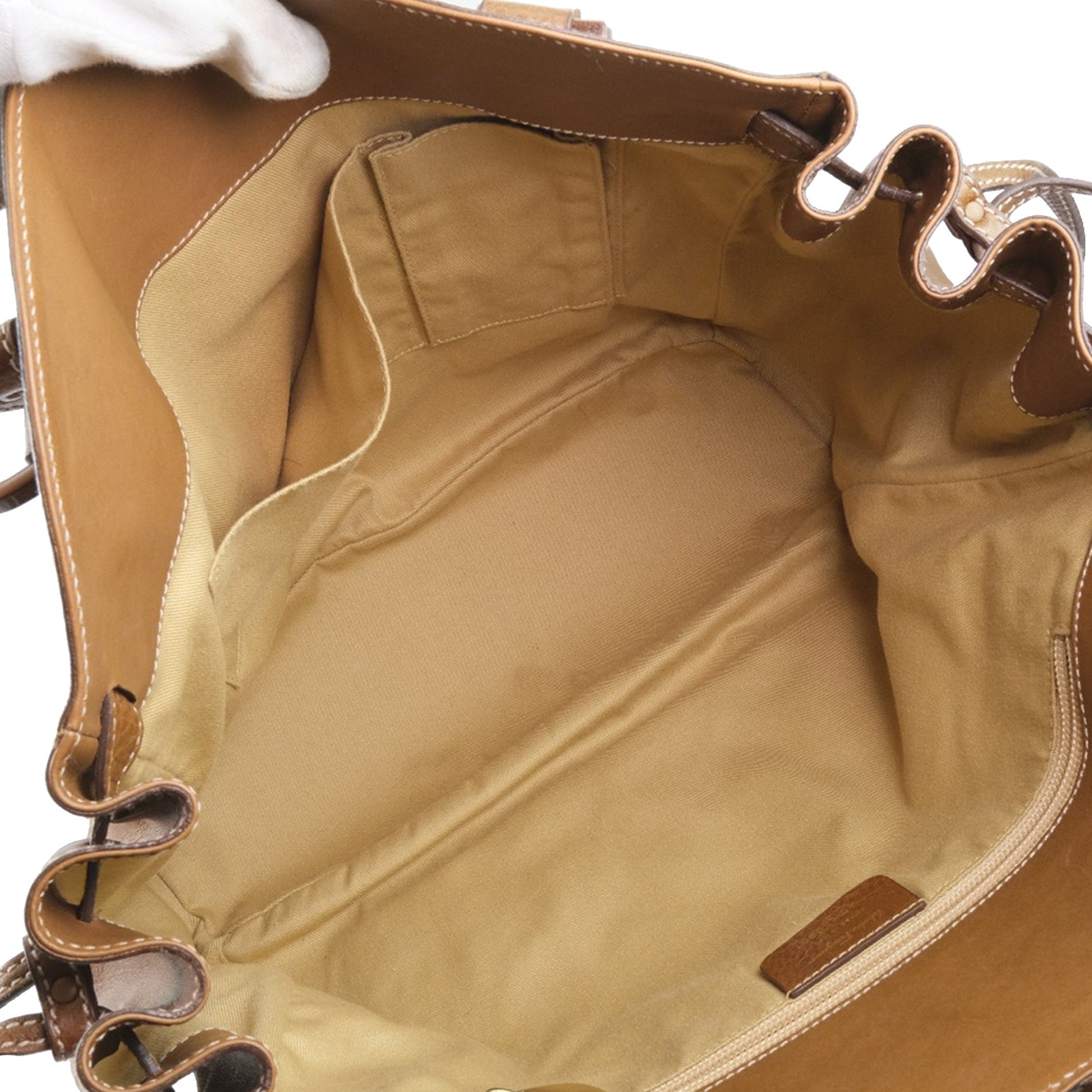 Ferragamo Leather Gancini Tote