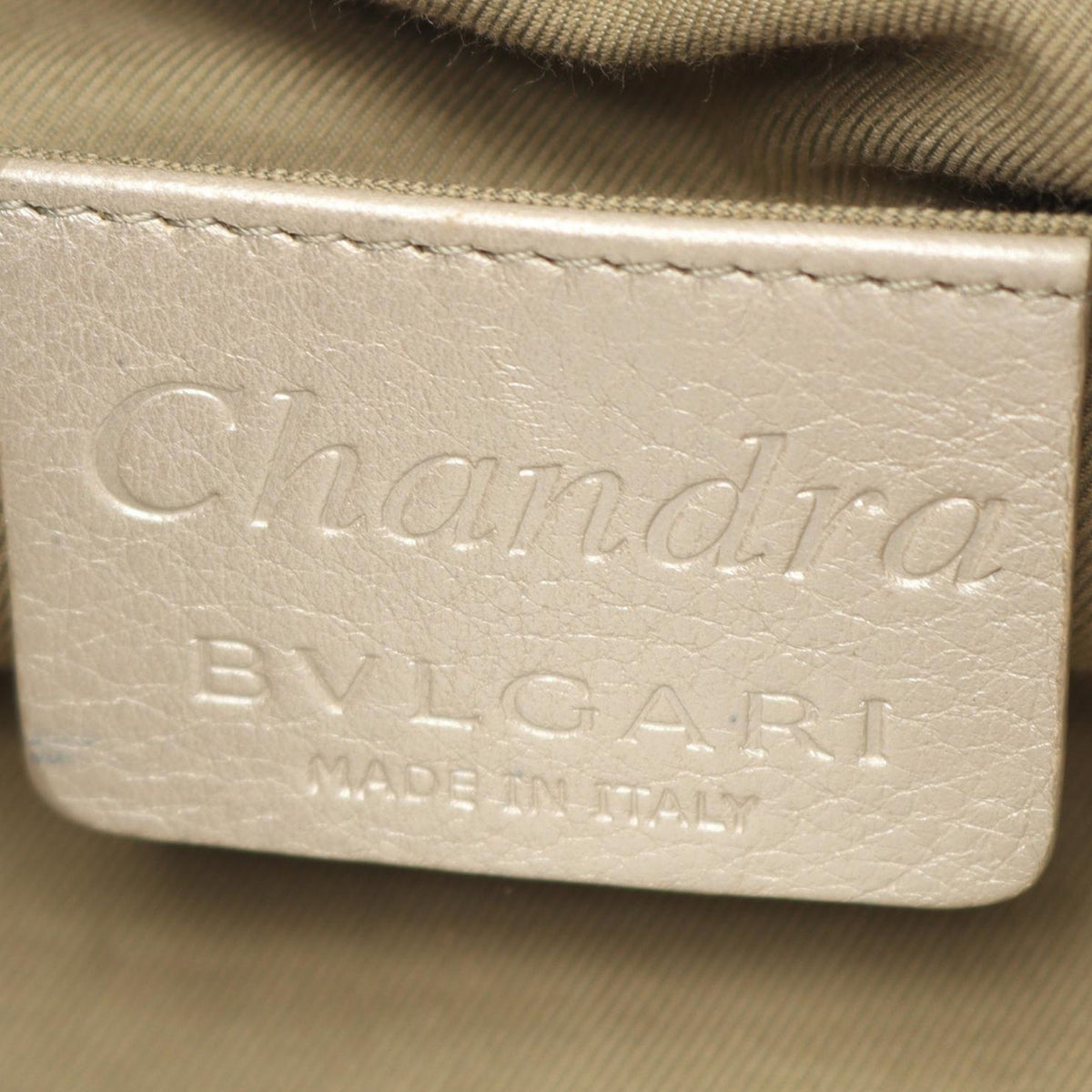 Bvlgari Leather Chandra Satchel