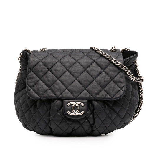 Chanel Large Washed Lambskin Chain Around Flap