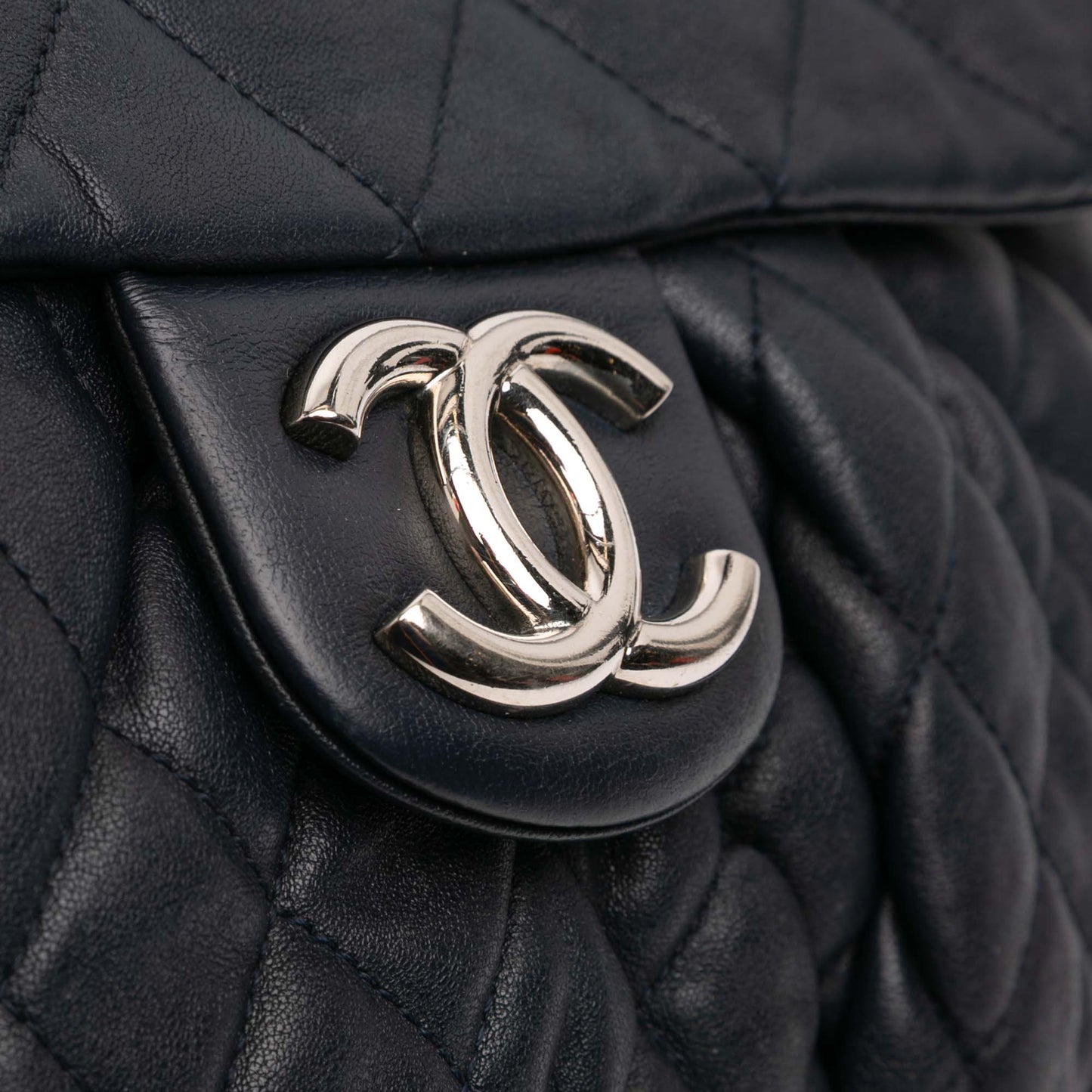 Chanel Large Washed Lambskin Chain Around Flap