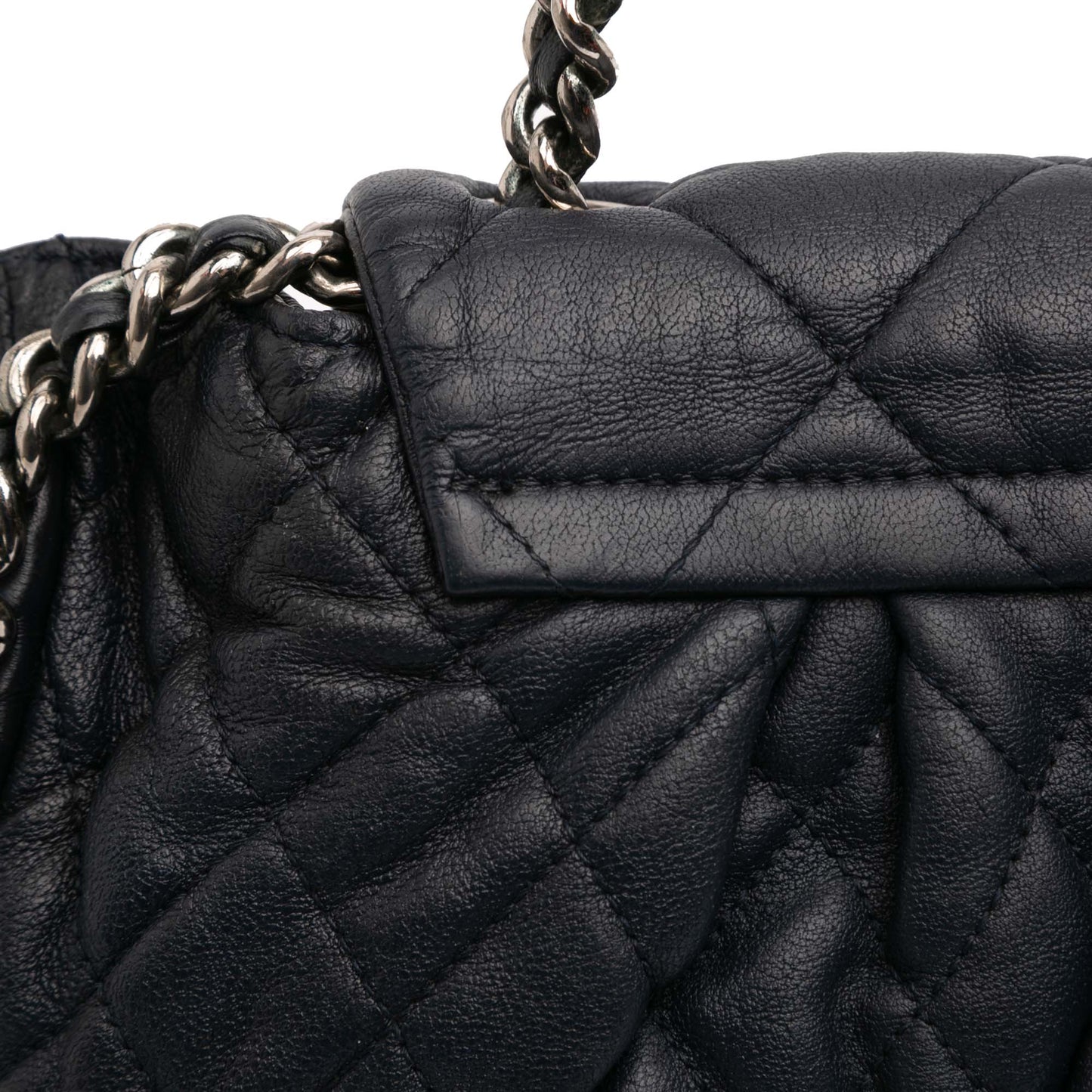 Chanel Large Washed Lambskin Chain Around Flap