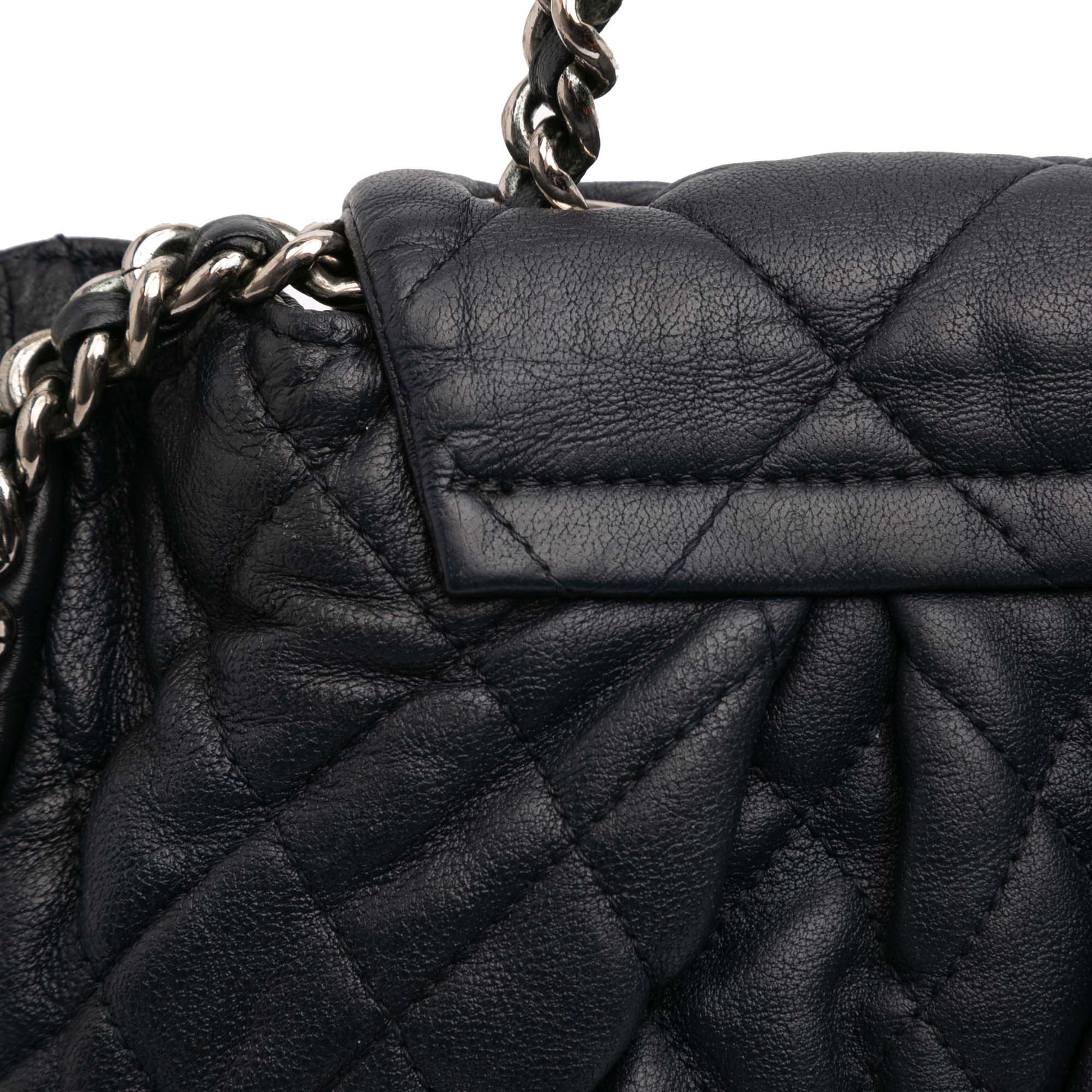 Chanel Large Washed Lambskin Chain Around Flap