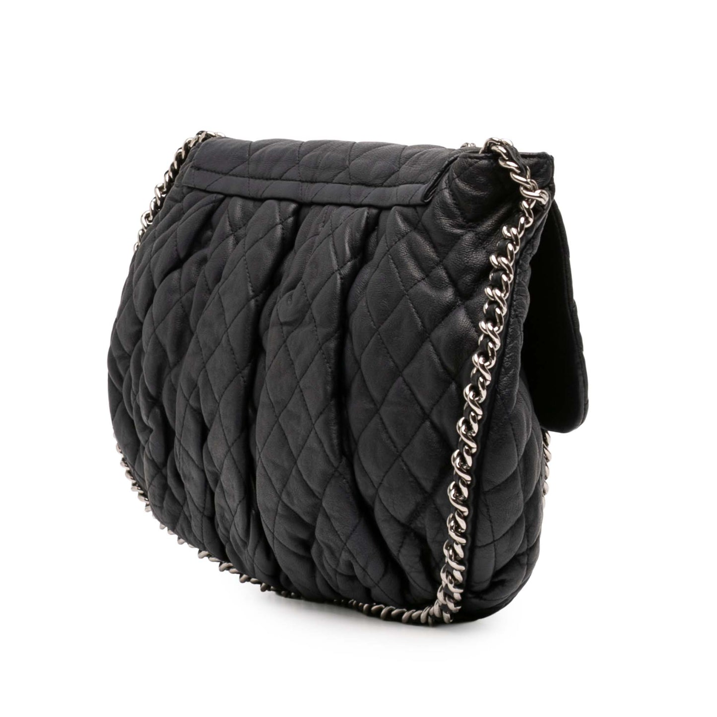 Chanel Large Washed Lambskin Chain Around Flap