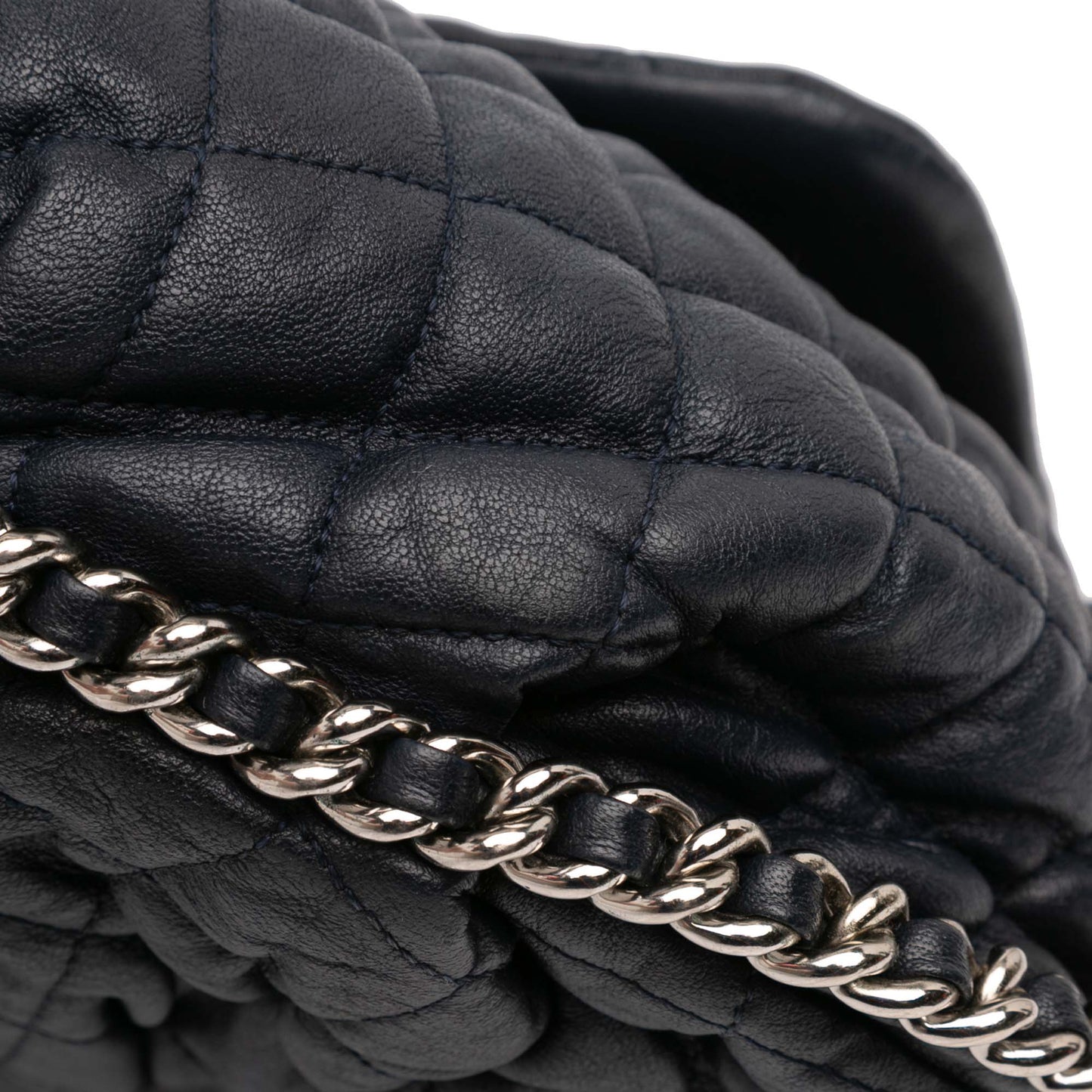 Chanel Large Washed Lambskin Chain Around Flap