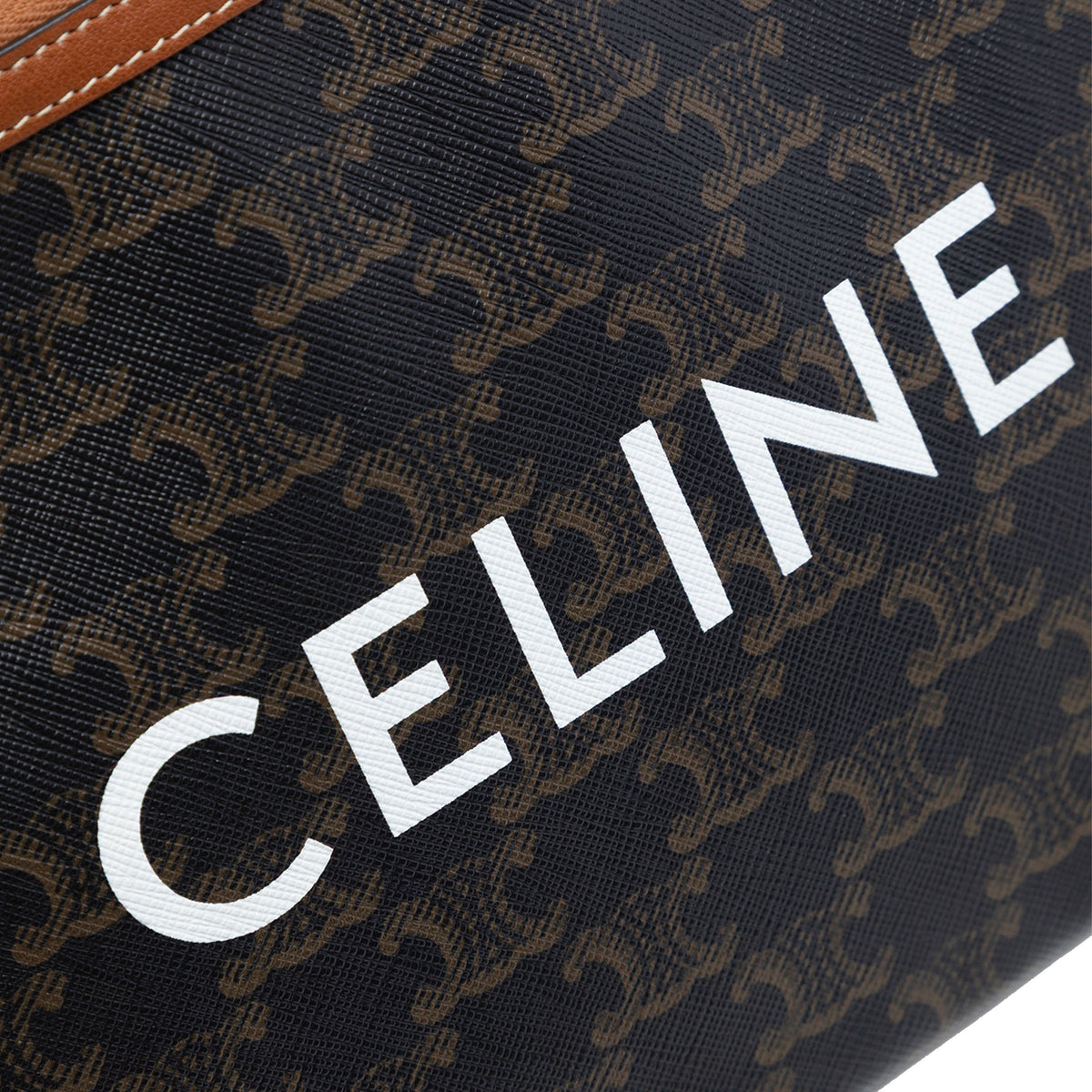 Celine Small Triomphe Coated Canvas Clutch