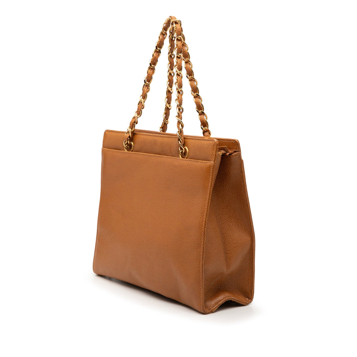 Chanel CC Caviar Chain Turn Lock Tote