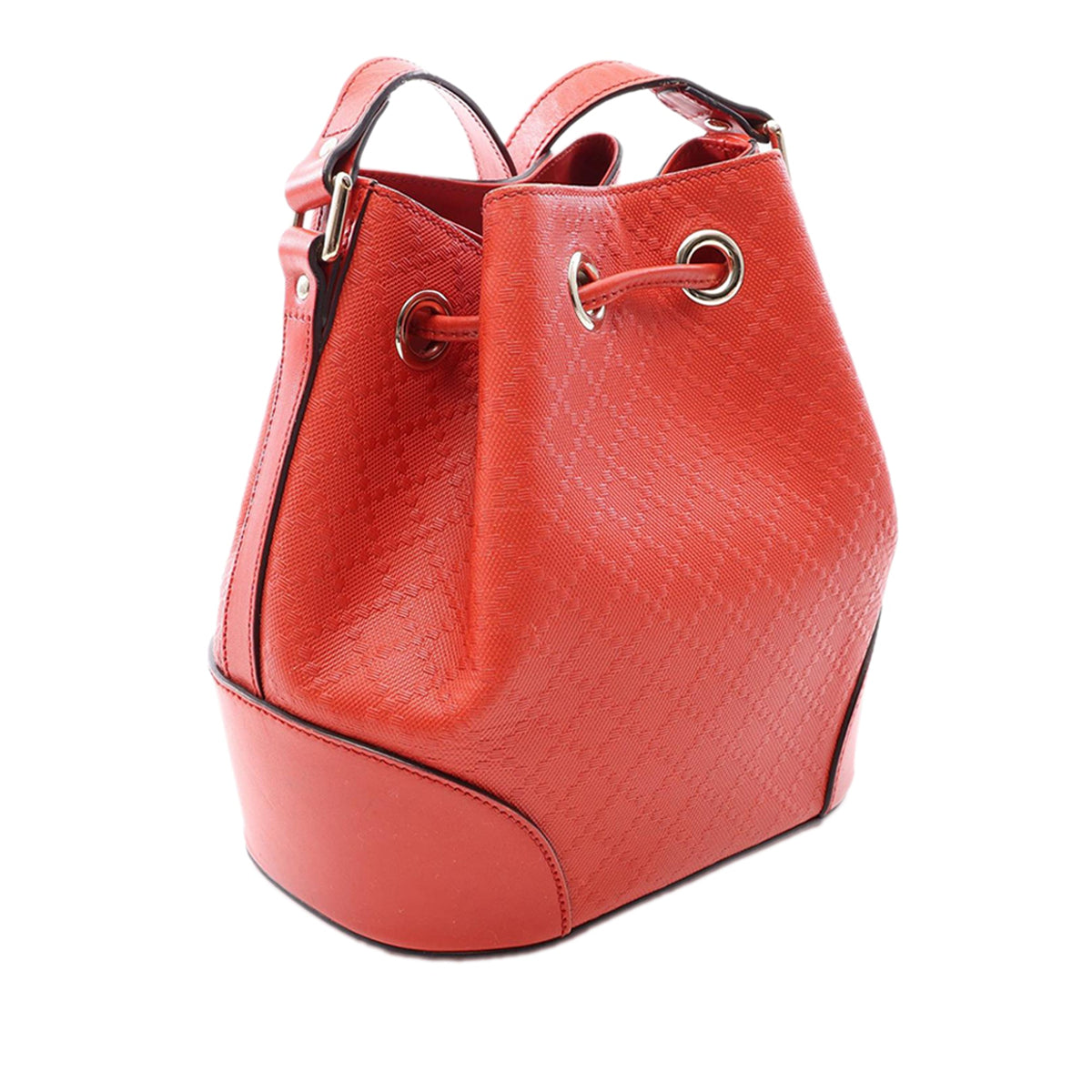 Gucci Diamante Leather Bright Bucket Bag