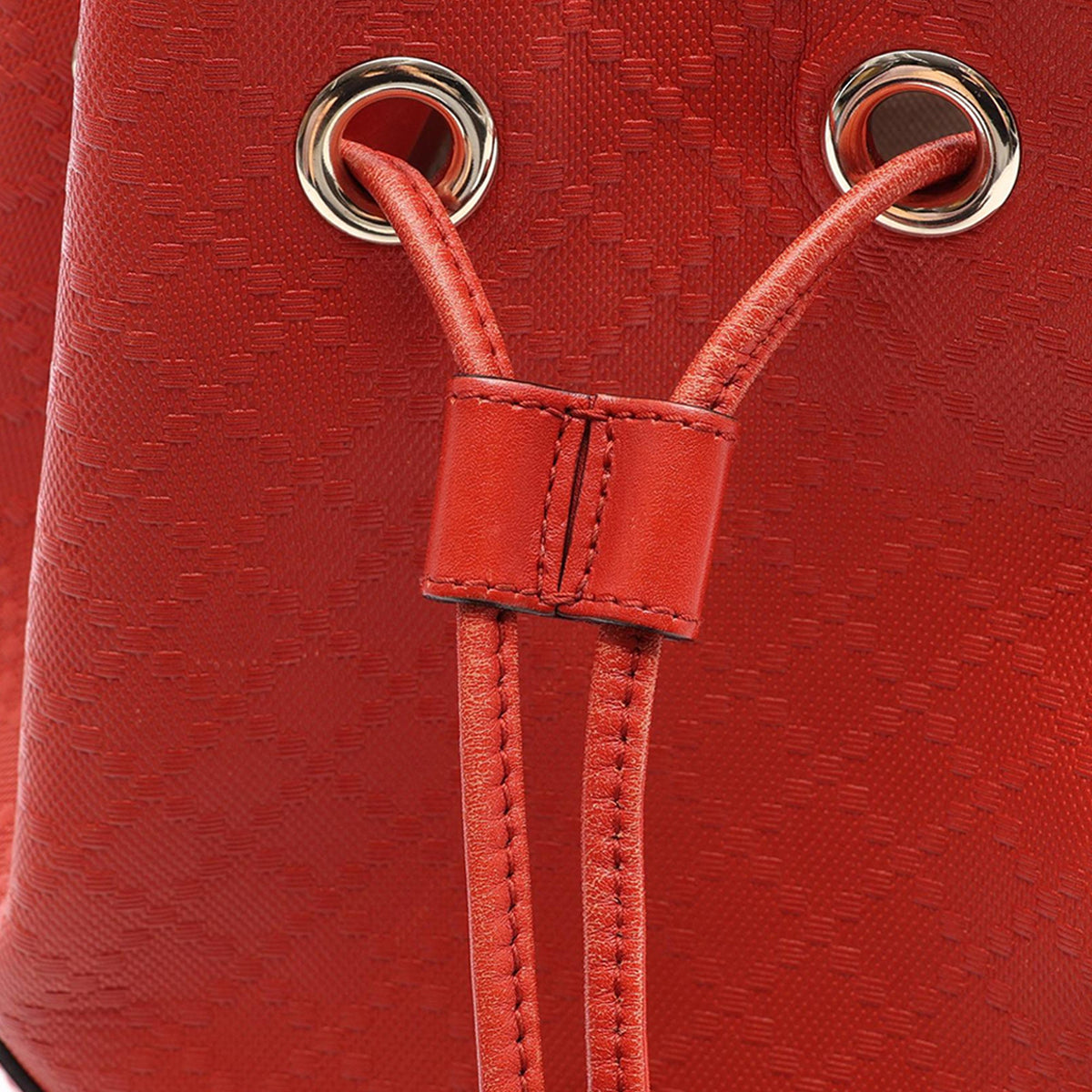 Gucci Diamante Leather Bright Bucket Bag
