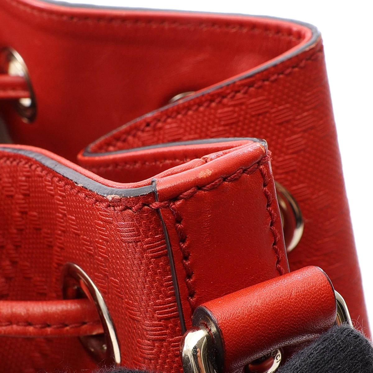 Gucci Diamante Leather Bright Bucket Bag