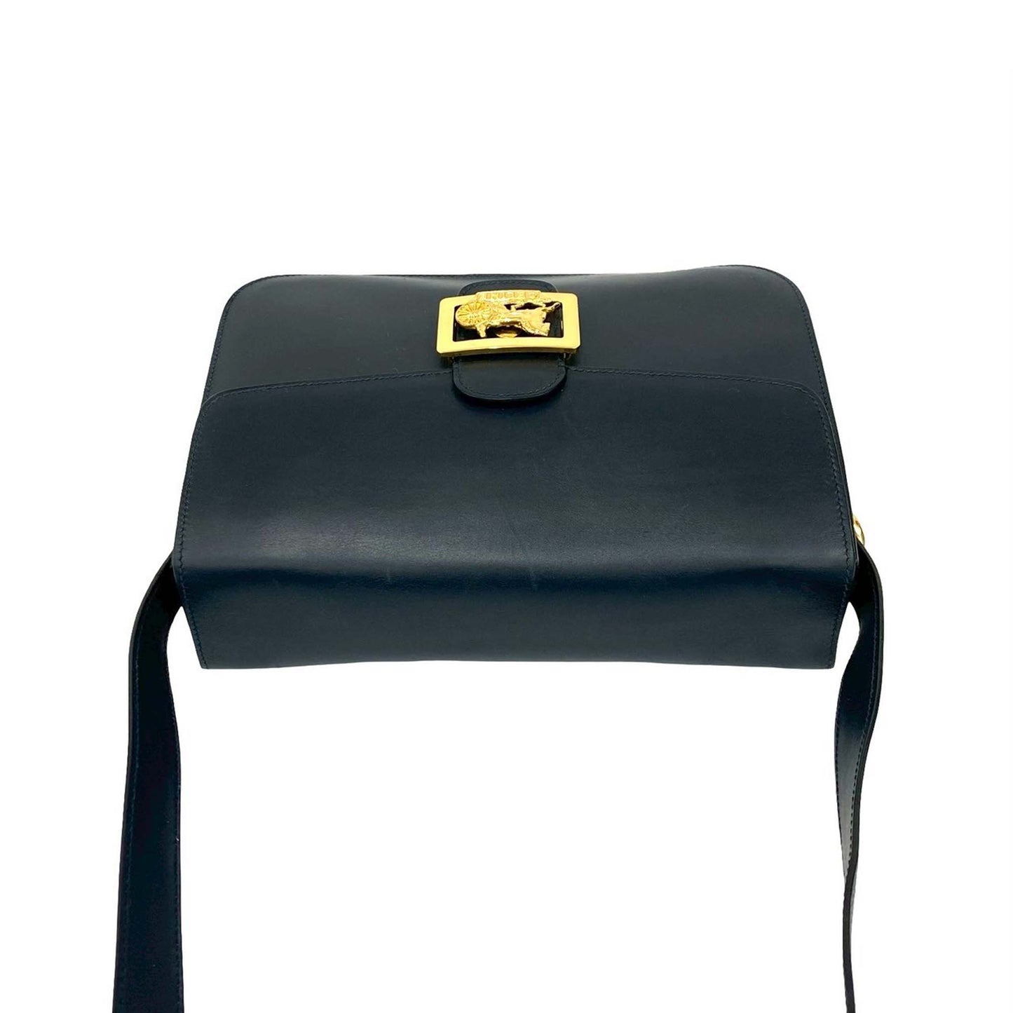 Celine Leather Logo Horse Carriage Crossbody