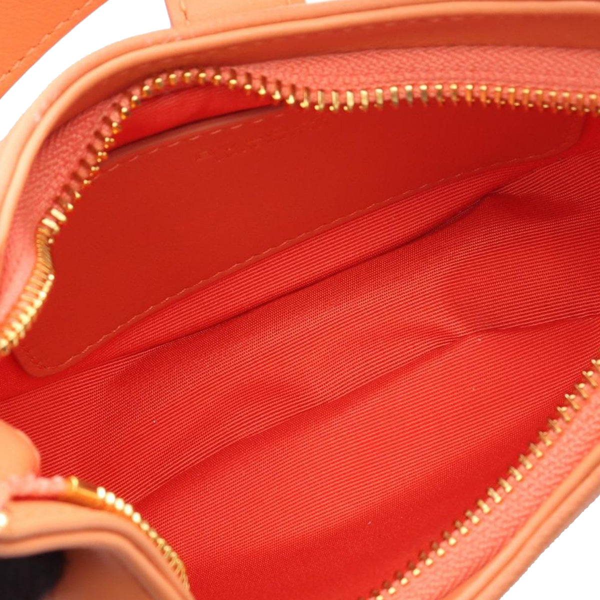 Bvlgari Small Leather Serpenti Ellipse Satchel — Orange