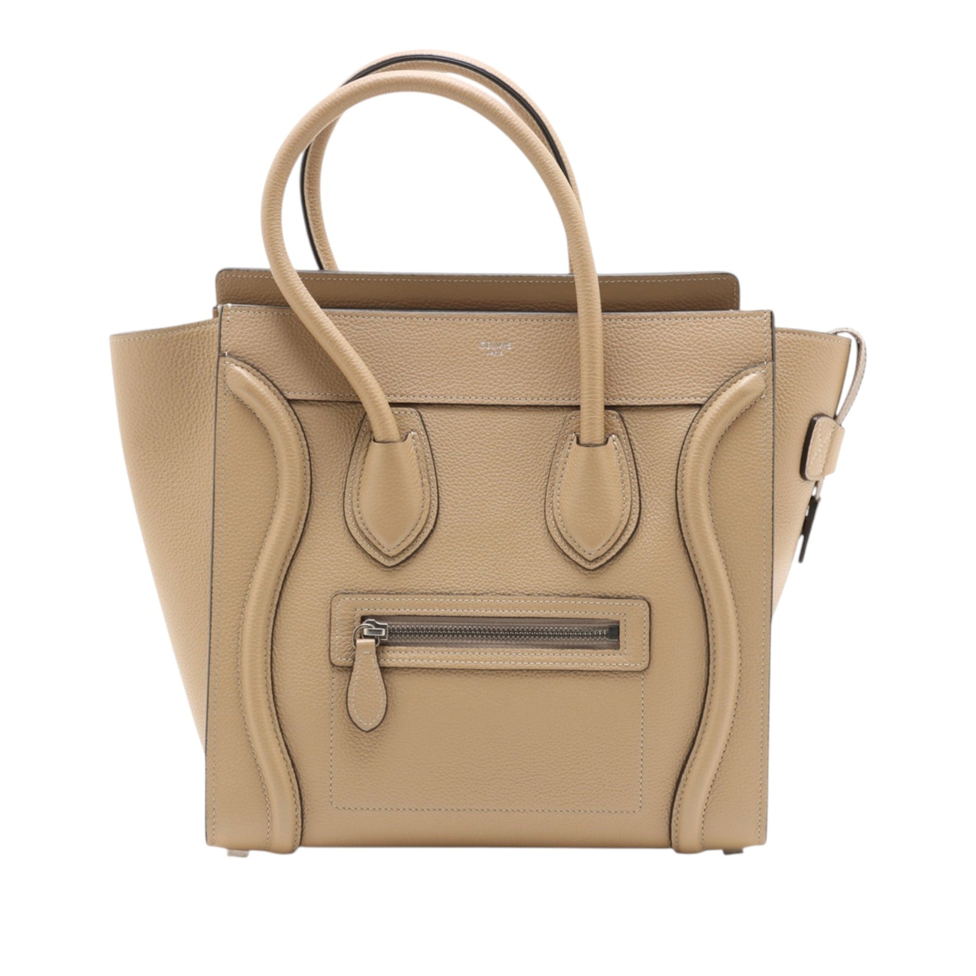 Celine Micro Drummed Calfskin Luggage Tote