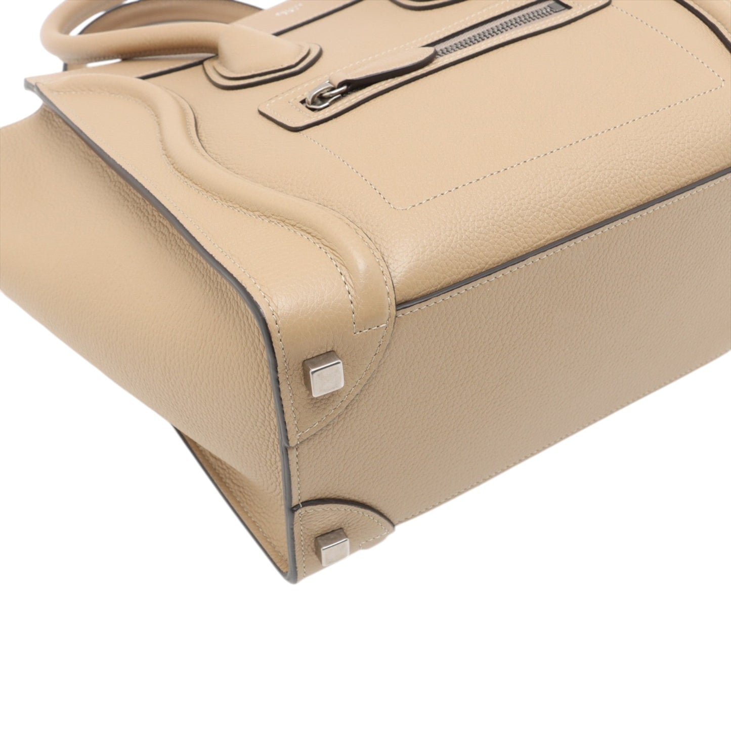 Celine Micro Drummed Calfskin Luggage Tote