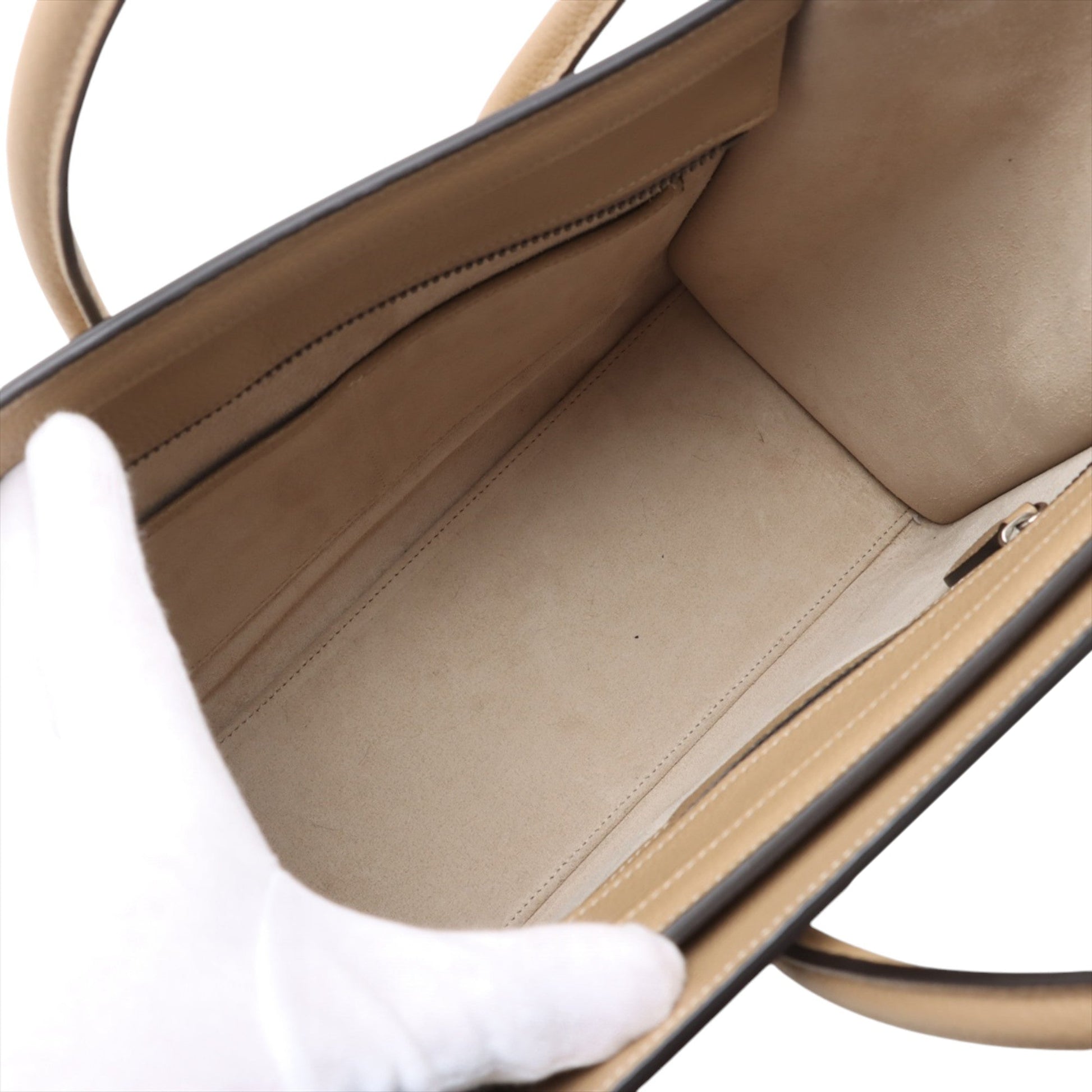 Celine Micro Drummed Calfskin Luggage Tote