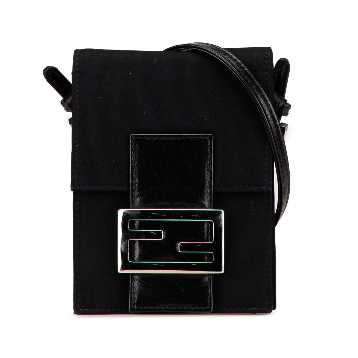 Fendi Mini Nylon FF Lock Crossbody