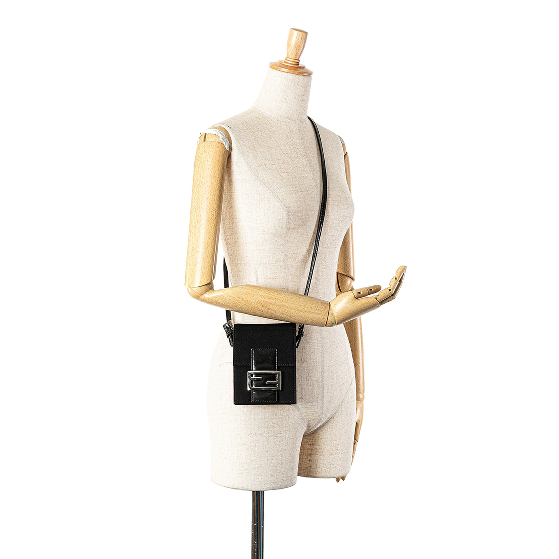 Fendi Mini Nylon FF Lock Crossbody