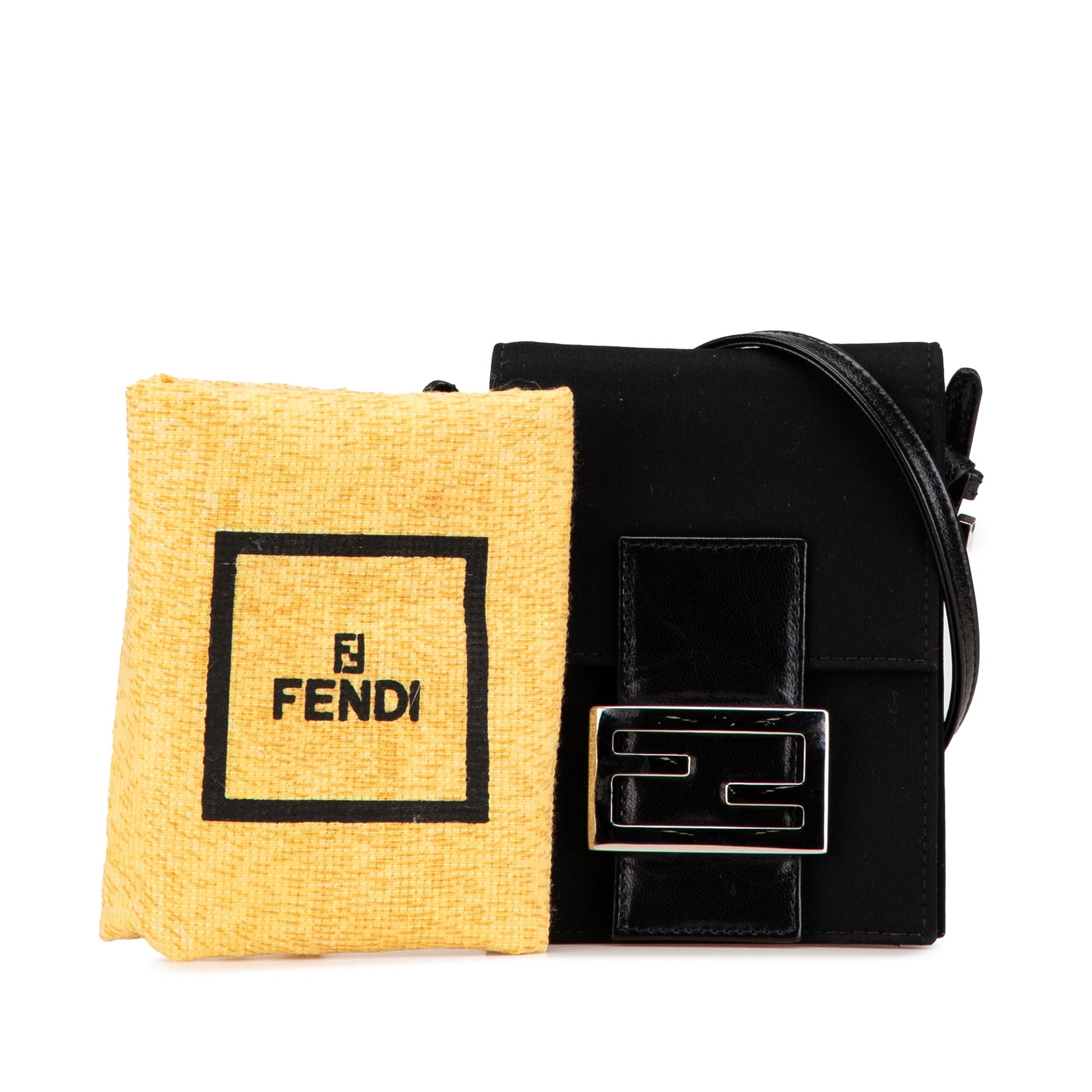 Fendi Mini Nylon FF Lock Crossbody