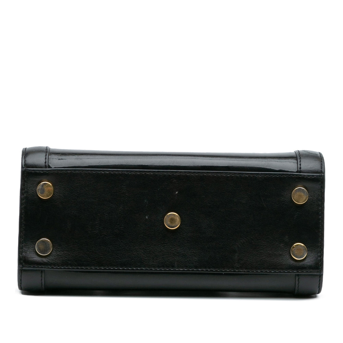 Saint Laurent Nano Patent Sac de Jour Satchel — Black