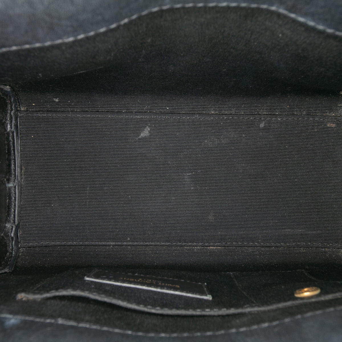 Saint Laurent Nano Patent Sac de Jour Satchel — Black