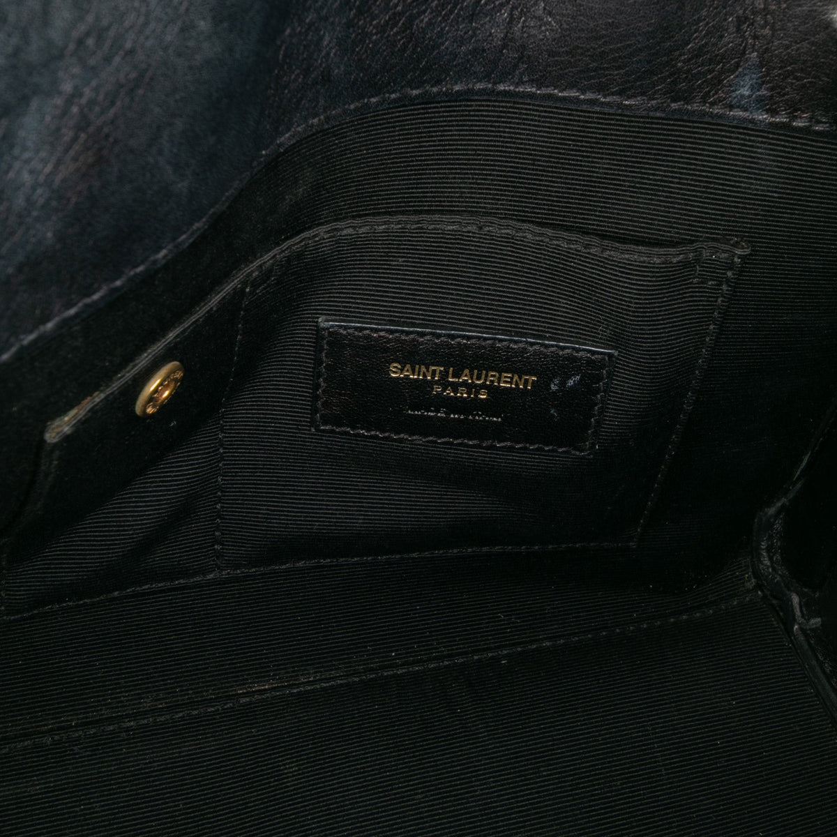 Saint Laurent Nano Patent Sac de Jour Satchel — Black