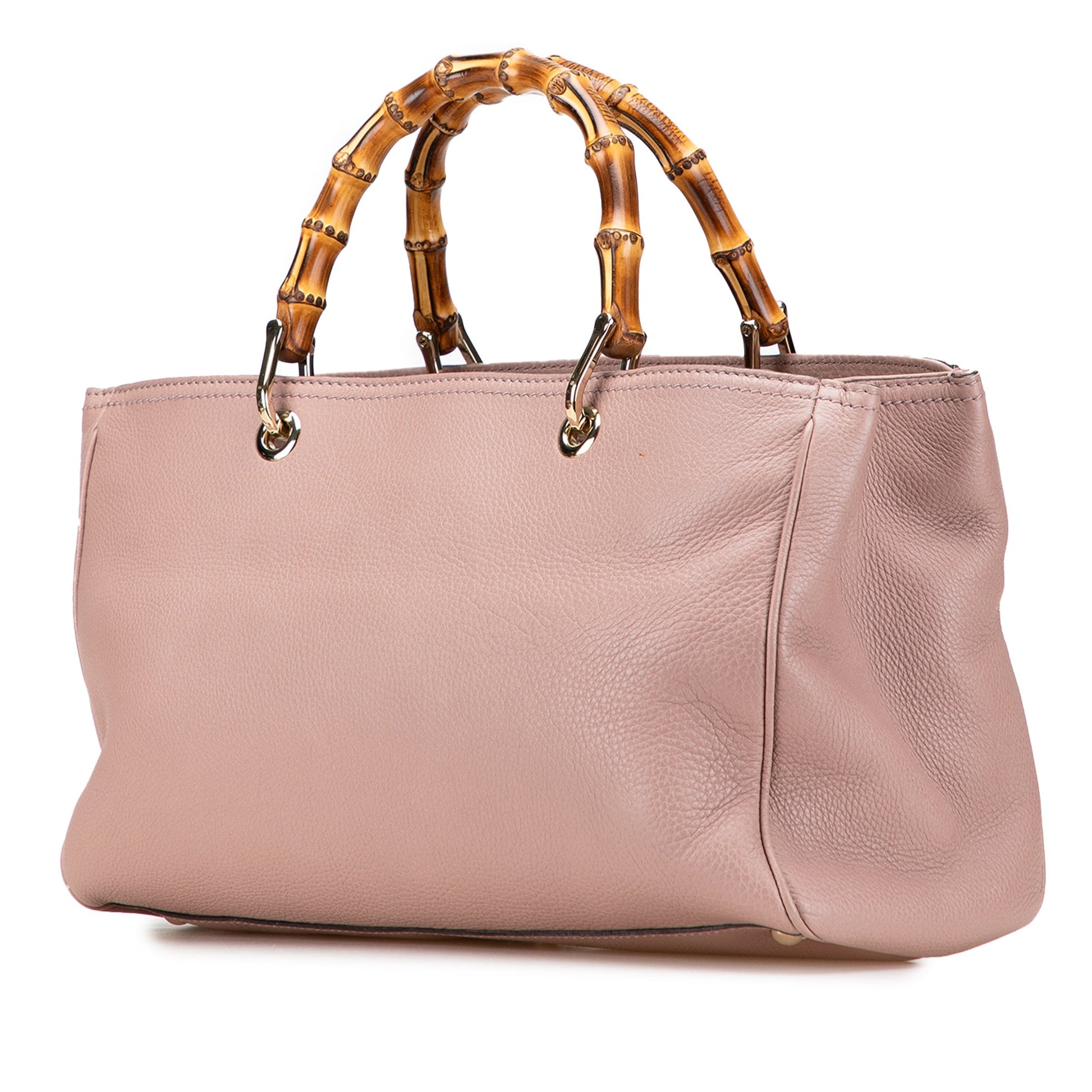 Gucci Medium Calfskin Bamboo Shopper Satchel