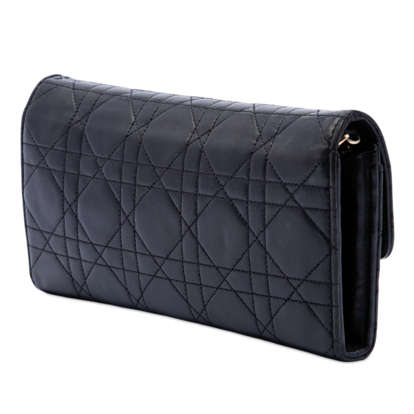 Dior Lambskin Cannage Miss Dior Promenade Wallet on Chain