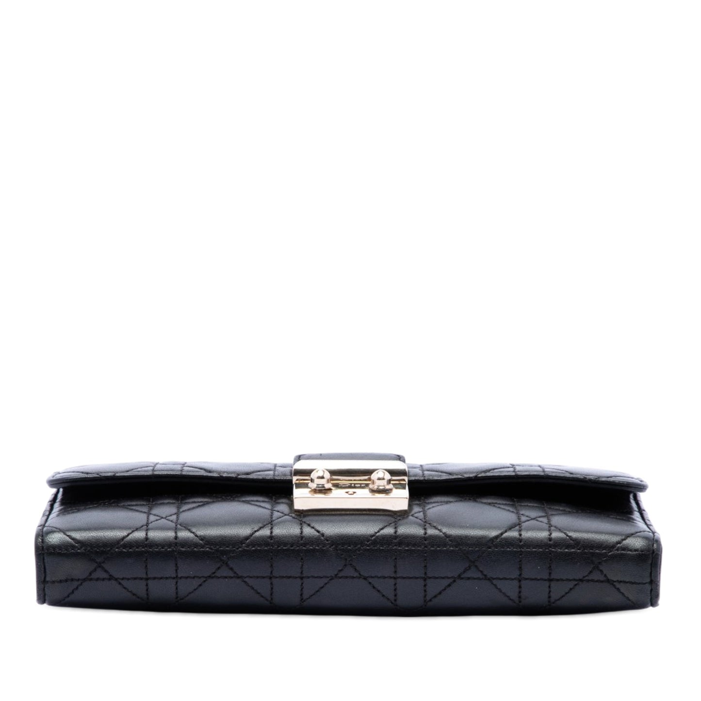 Dior Lambskin Cannage Miss Dior Promenade Wallet on Chain