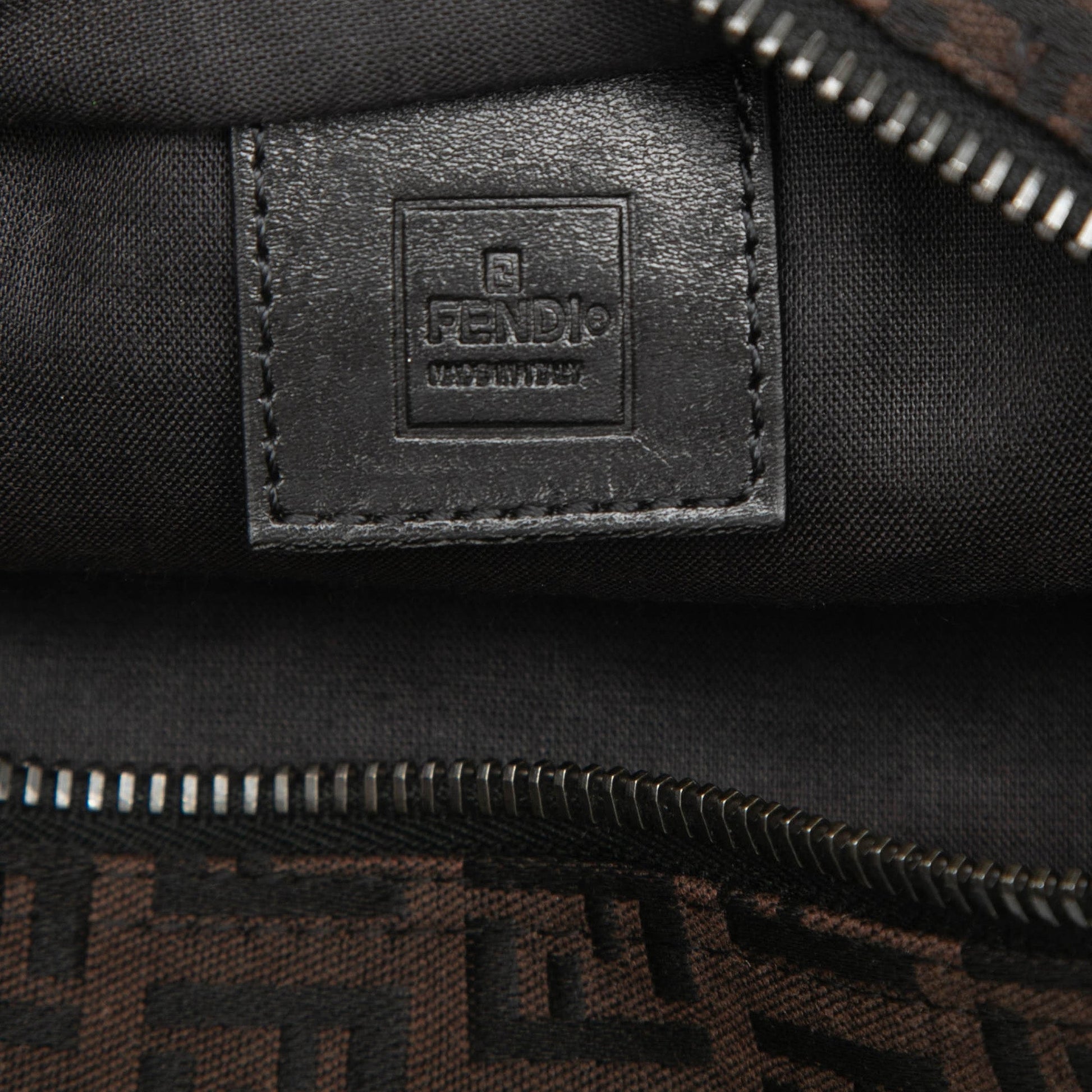 Fendi Mini Zucchino Canvas Handbag