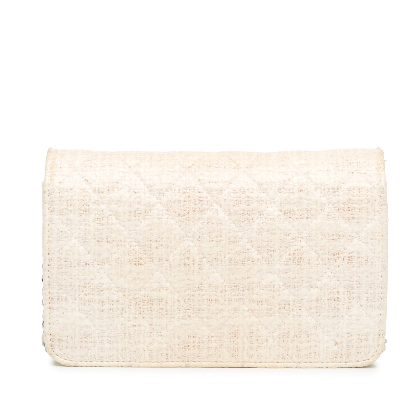 Chanel CC Coated Tweed Wallet On Chain