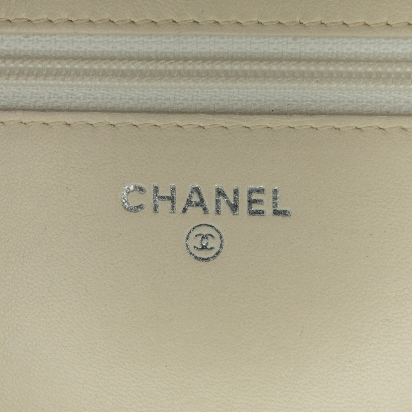 Chanel CC Coated Tweed Wallet On Chain
