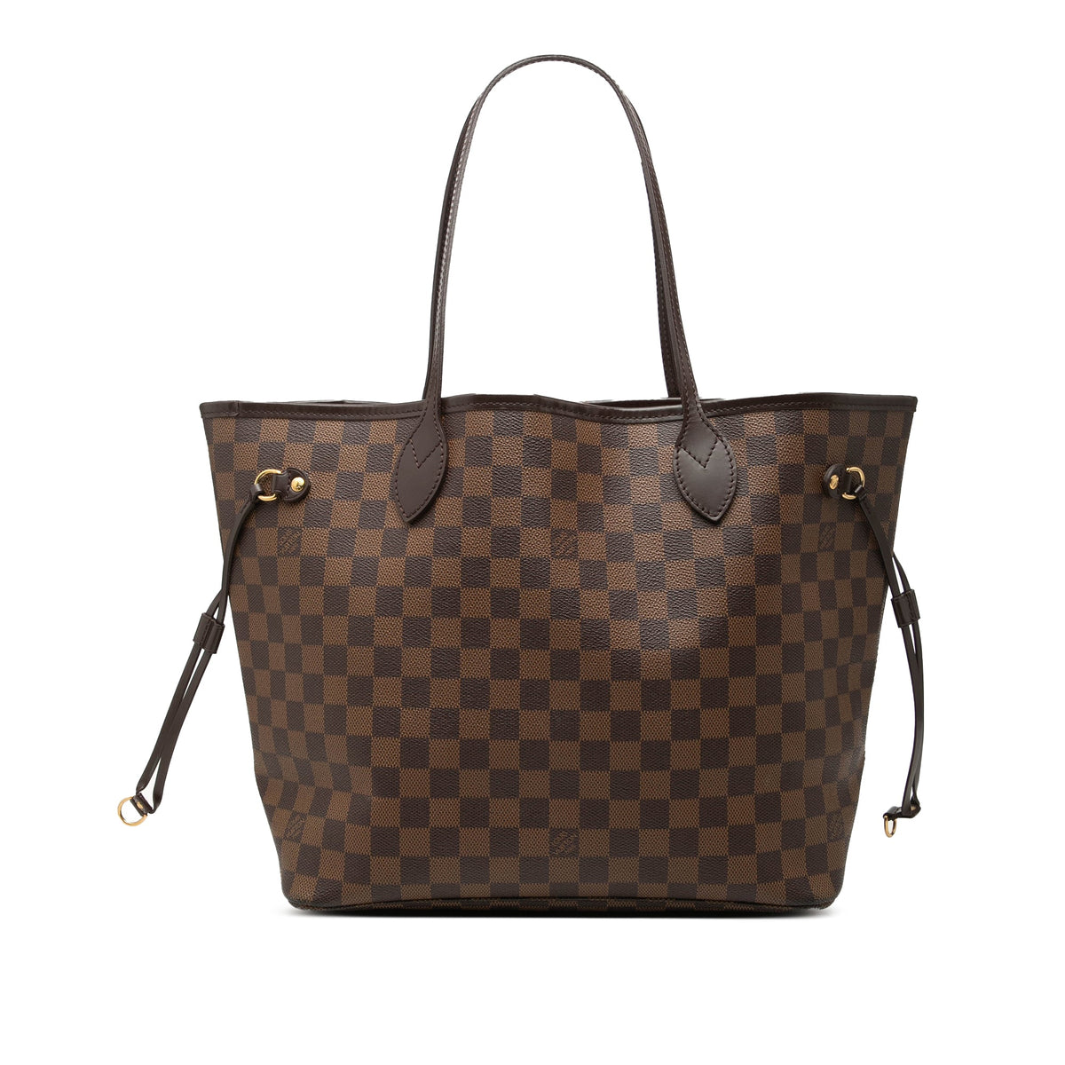 Louis Vuitton Damier Ebene Neverfull MM — Brown