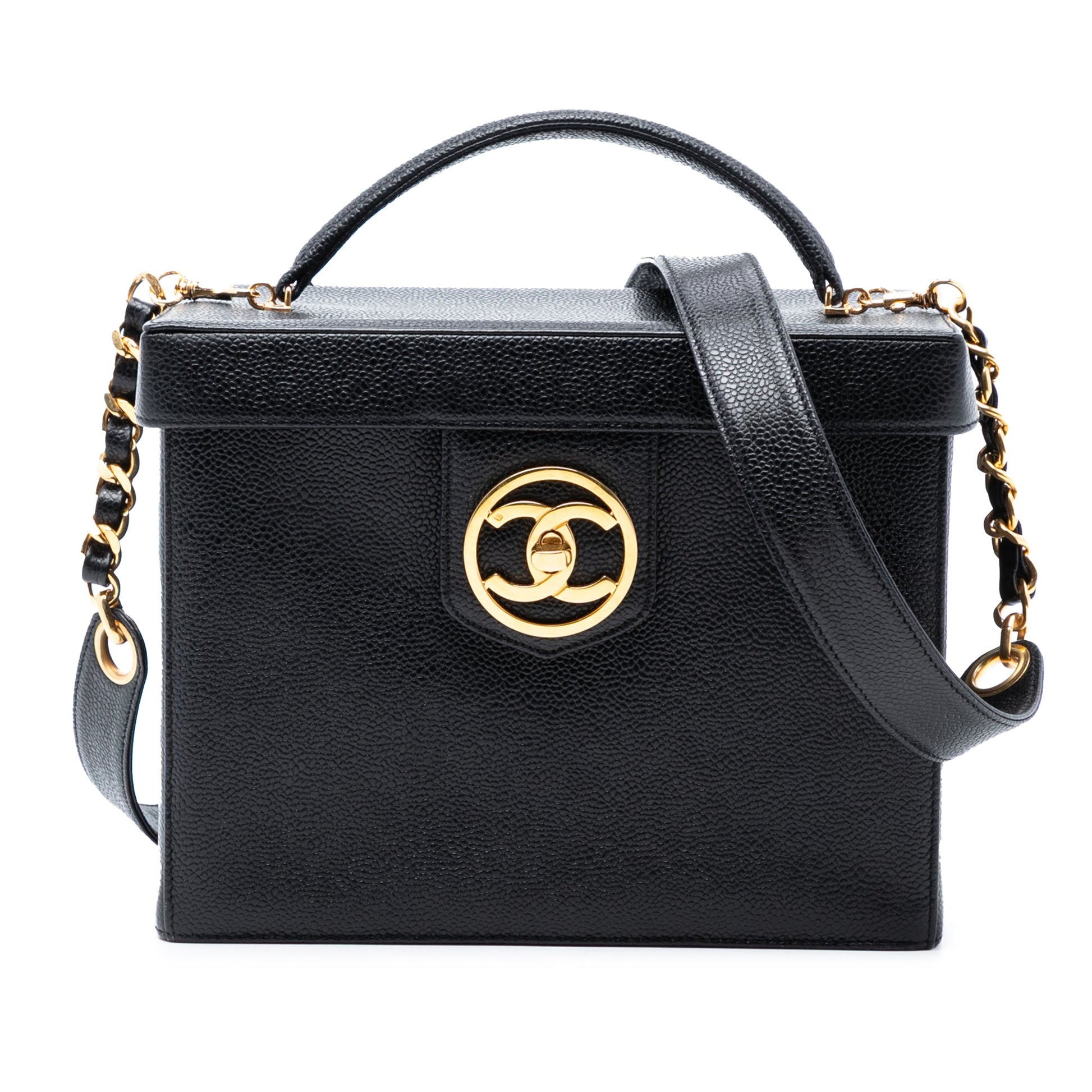 Chanel CC Caviar Vanity Box Case