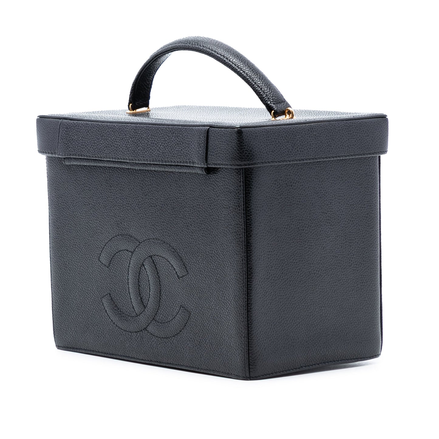 Chanel CC Caviar Vanity Box Case
