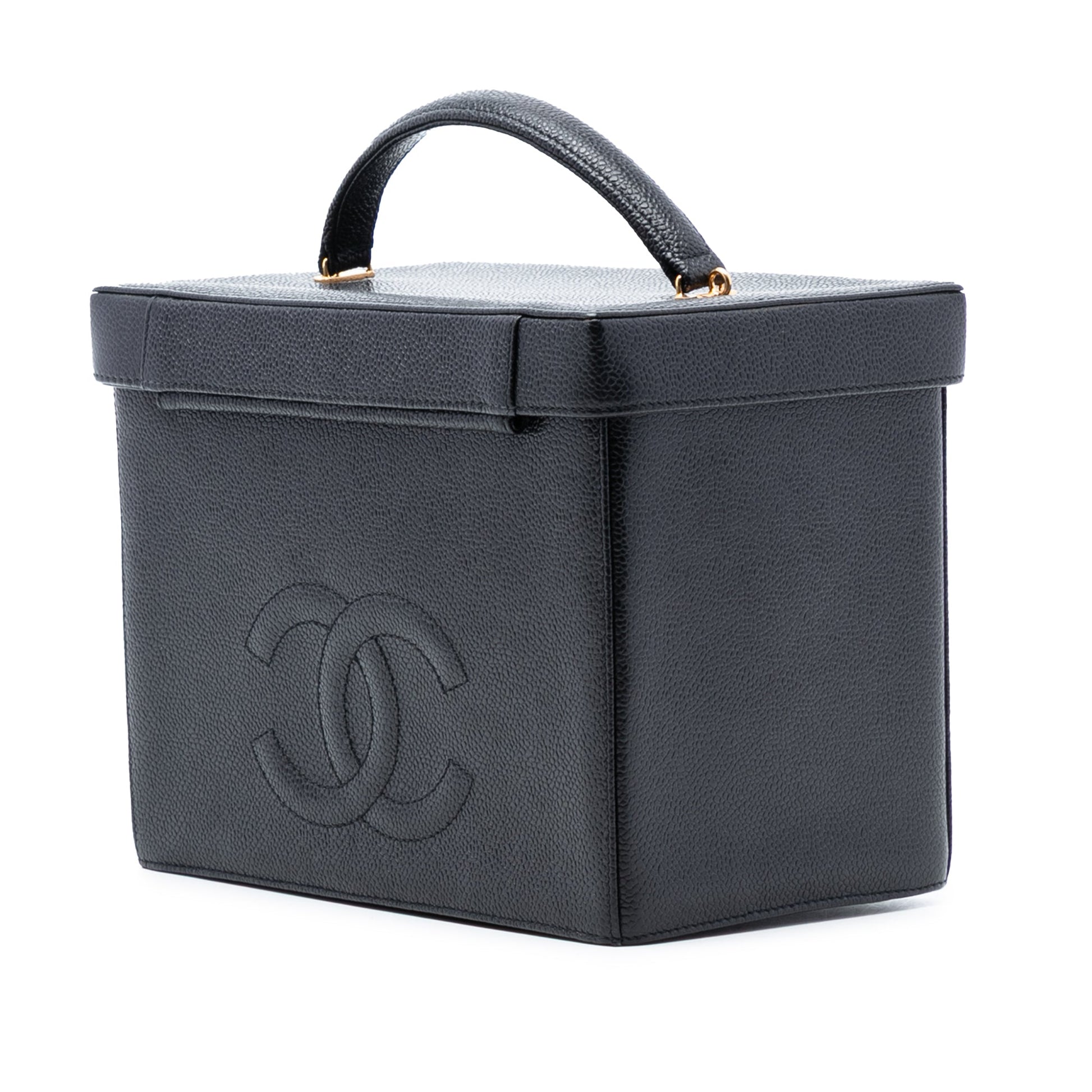 Chanel CC Caviar Vanity Box Case