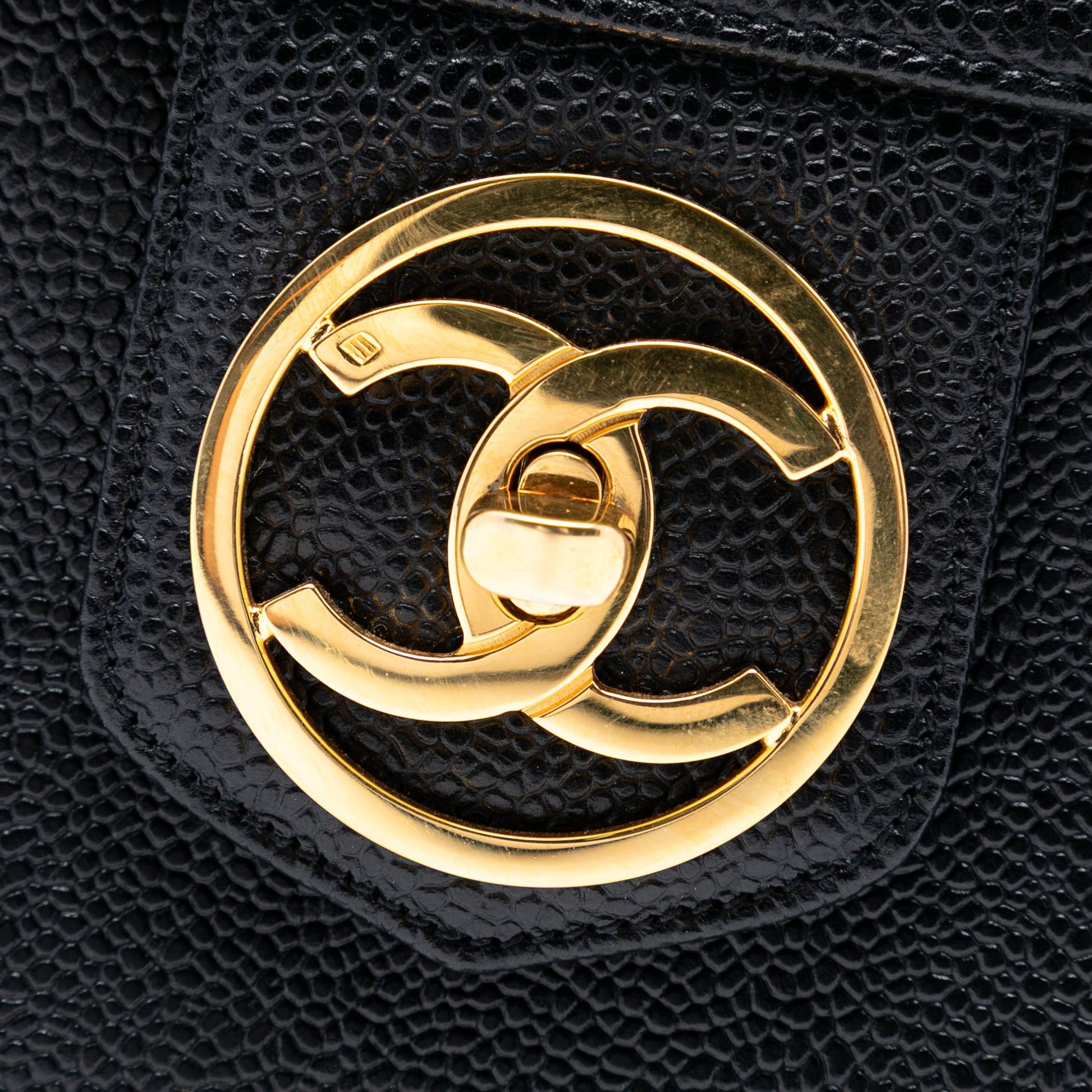 Chanel CC Caviar Vanity Box Case