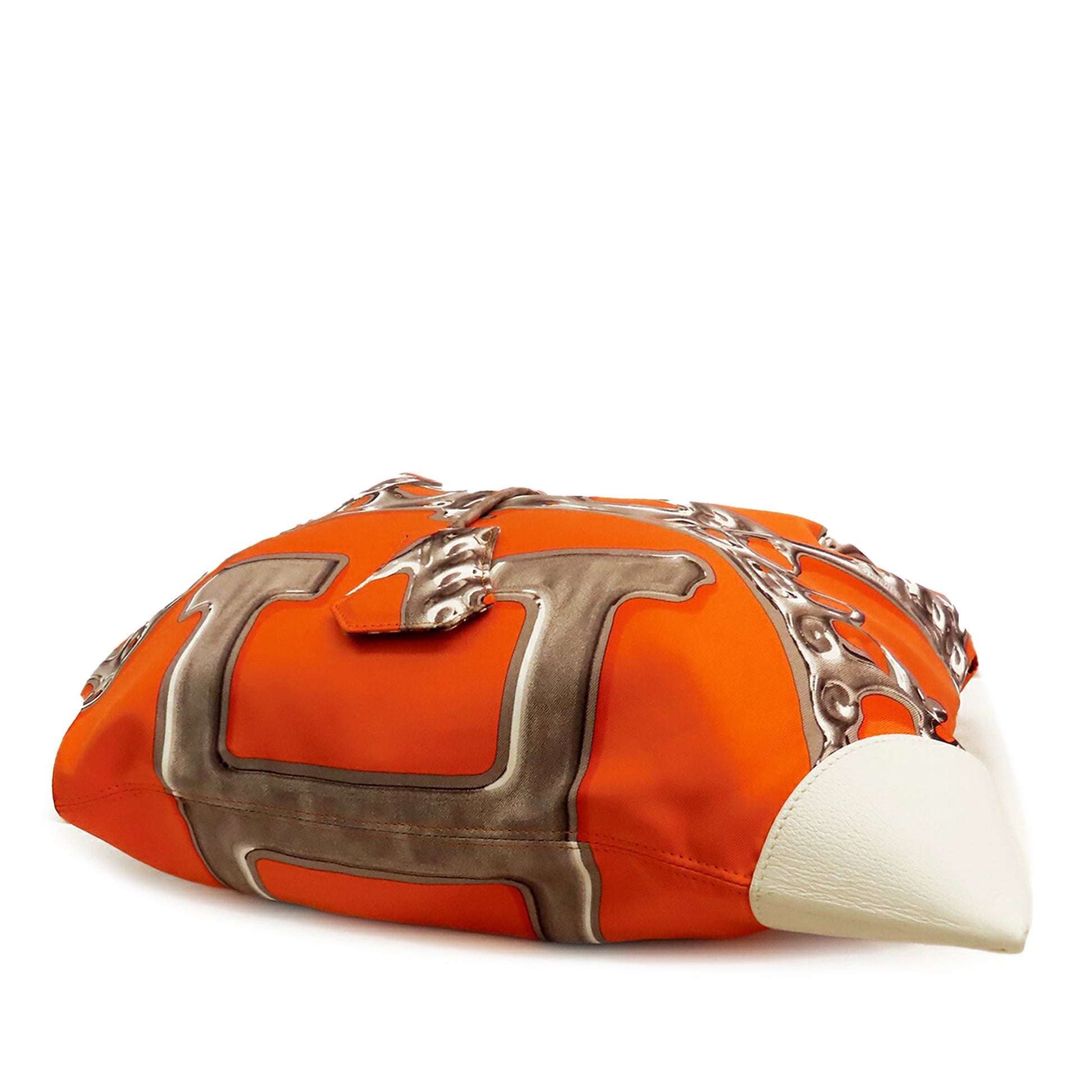 Hermès Silk and Barenia Vif Argent Silky City 38