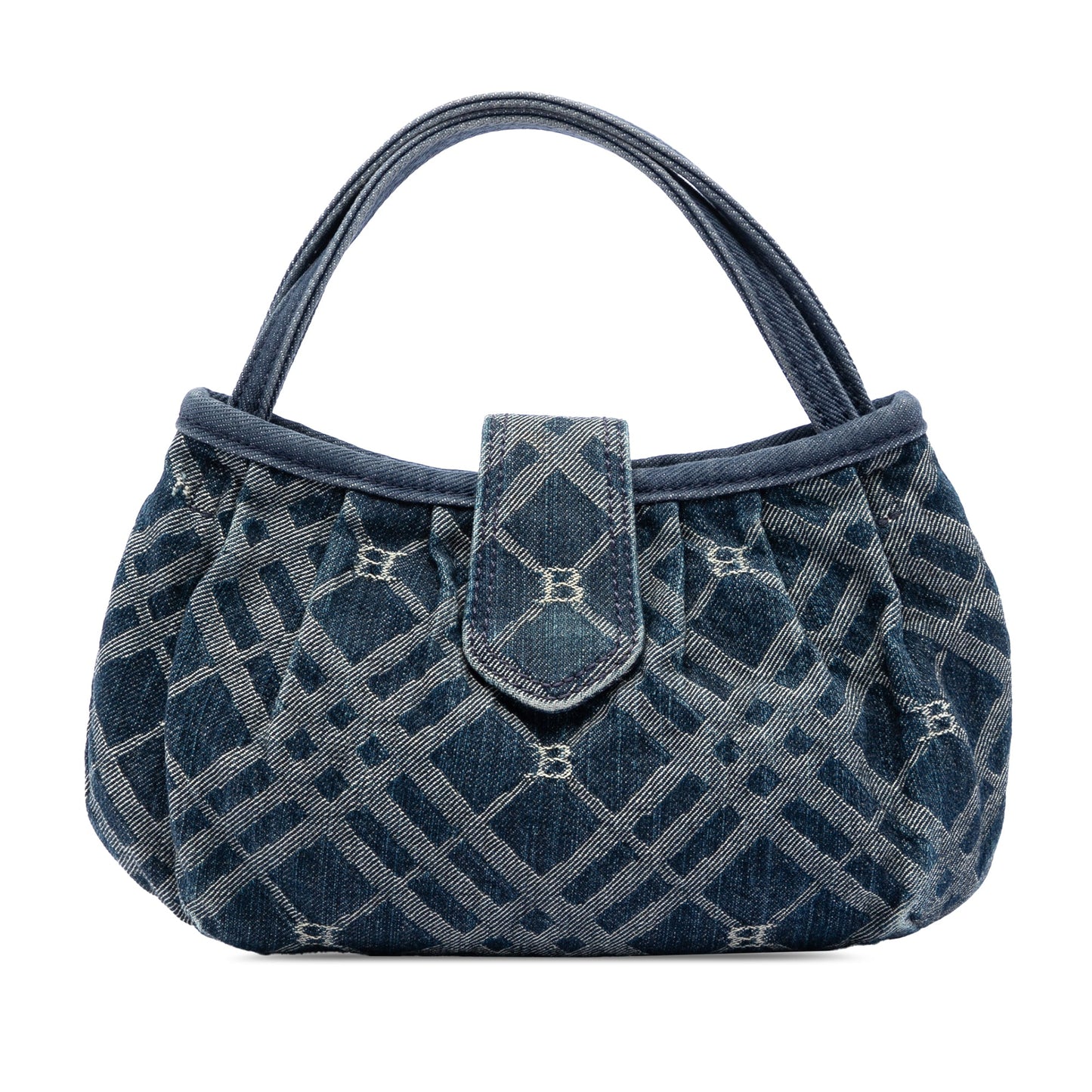 Burberry Nova Check Denim Handbag