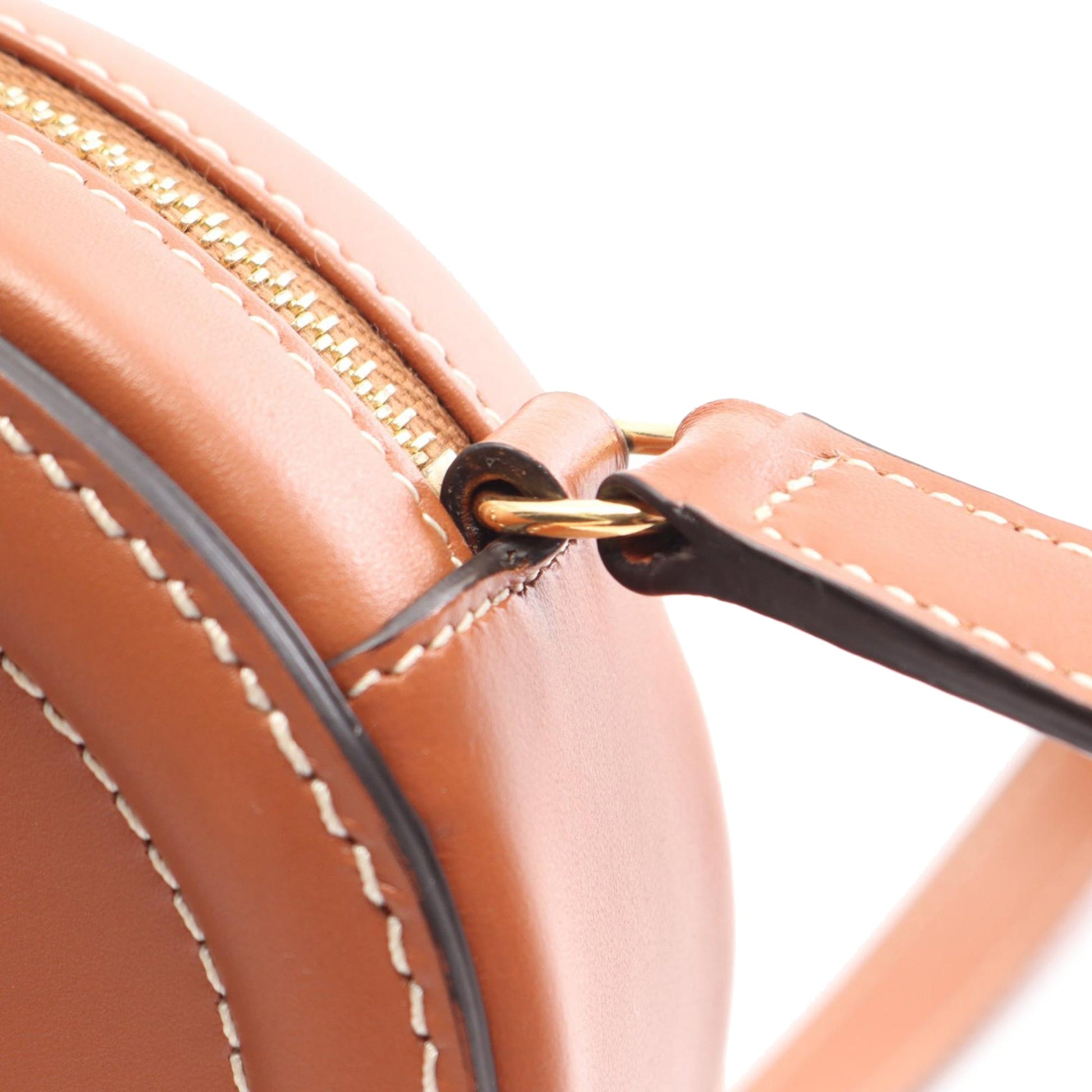 Celine Small Calfskin Cuir Triomphe Oval Crossbody