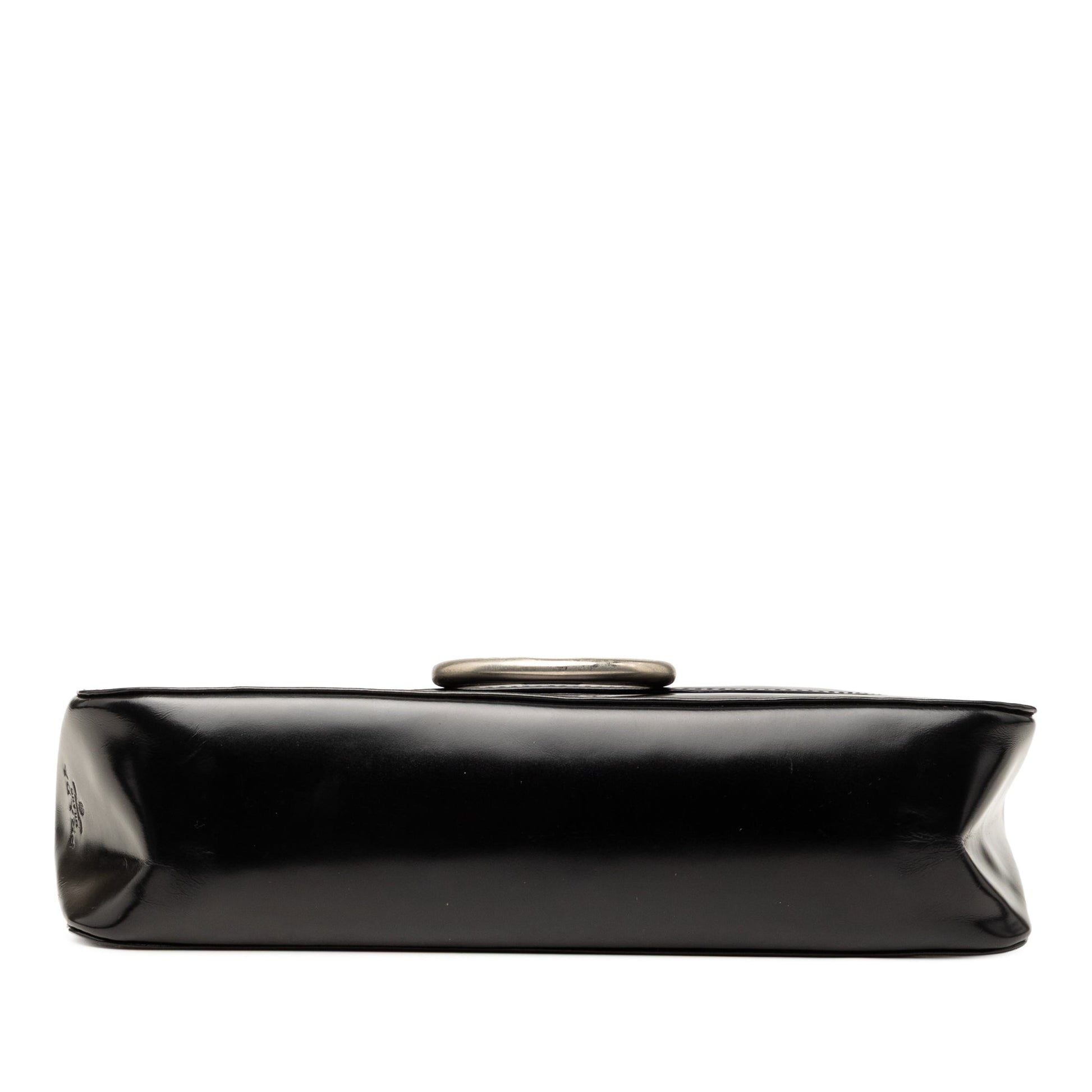 Prada Spazzolato Leather Flap Shoulder Bag