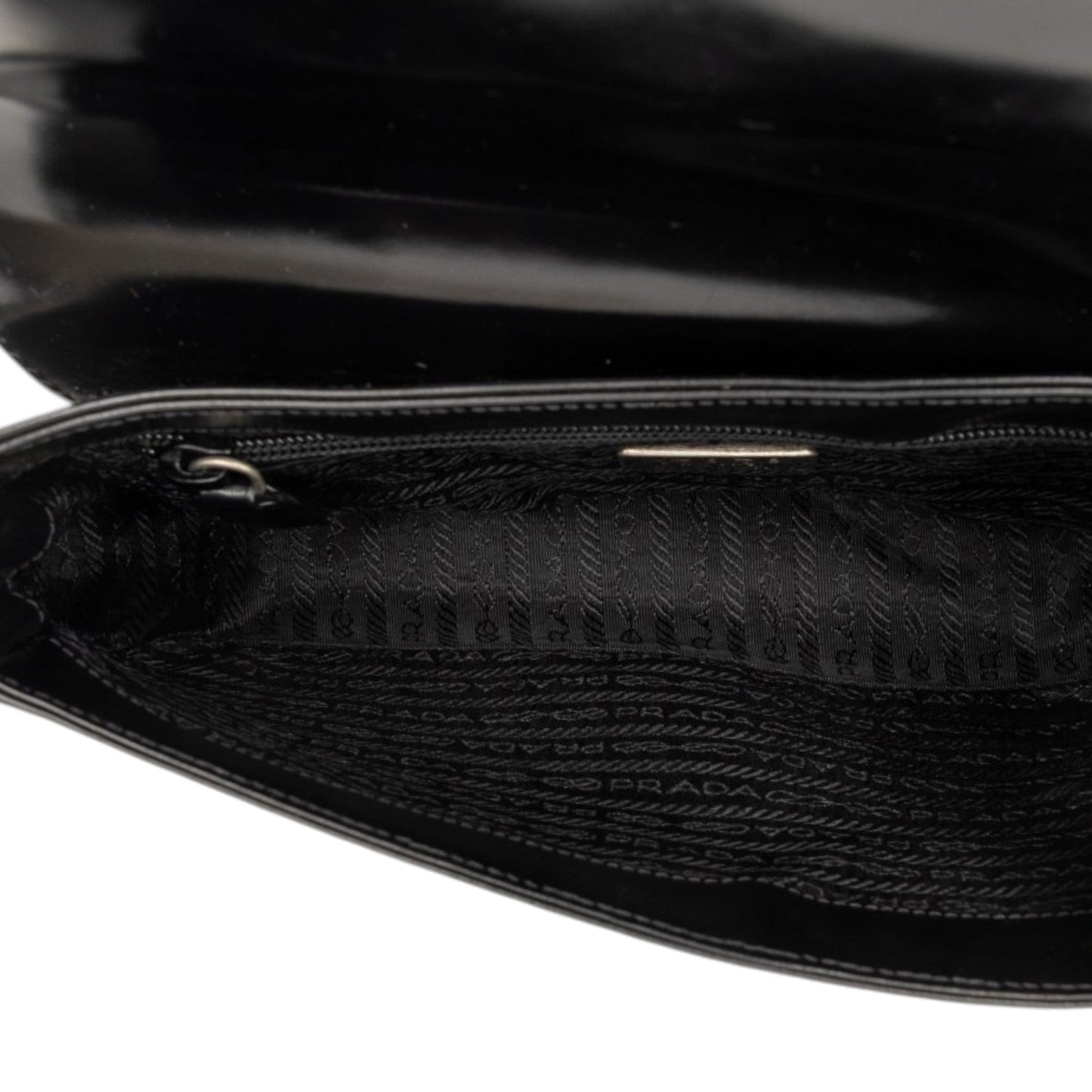 Prada Spazzolato Leather Flap Shoulder Bag