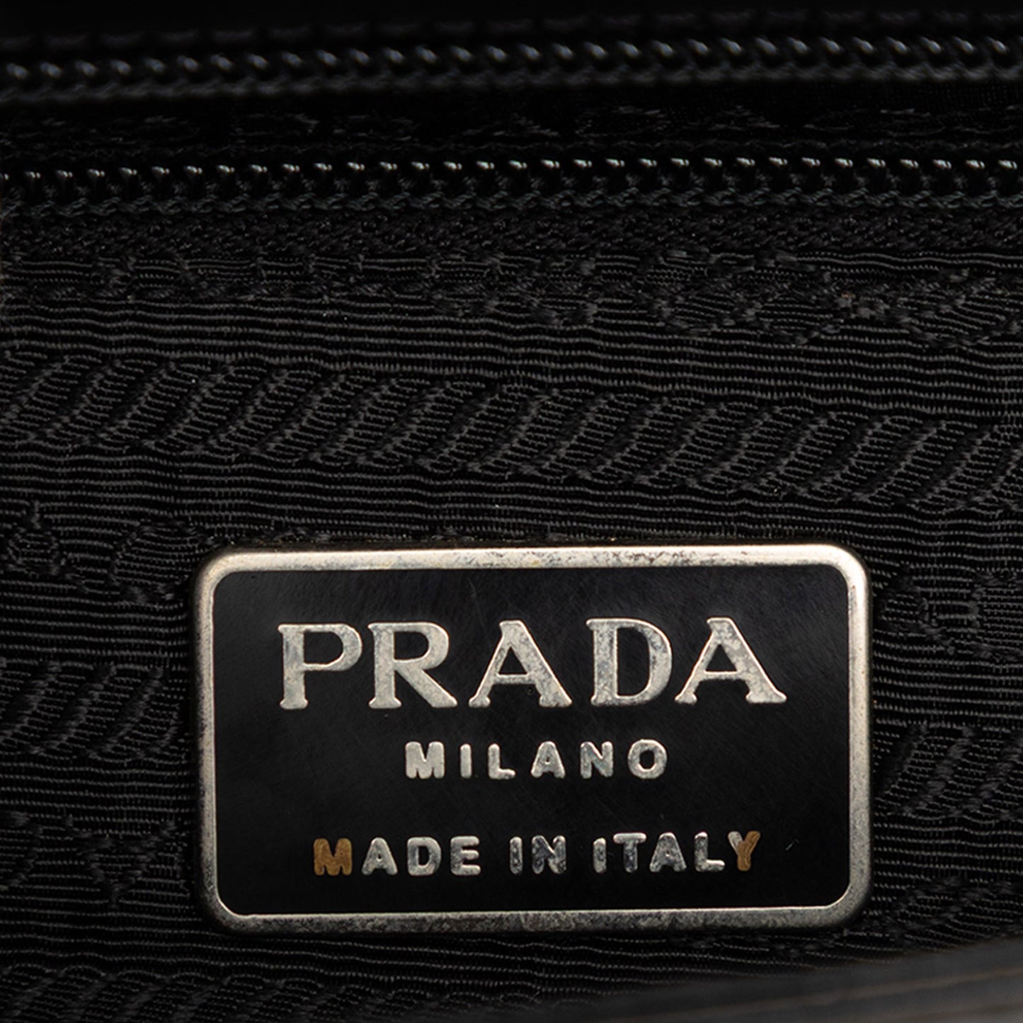 Prada Spazzolato Leather Flap Shoulder Bag