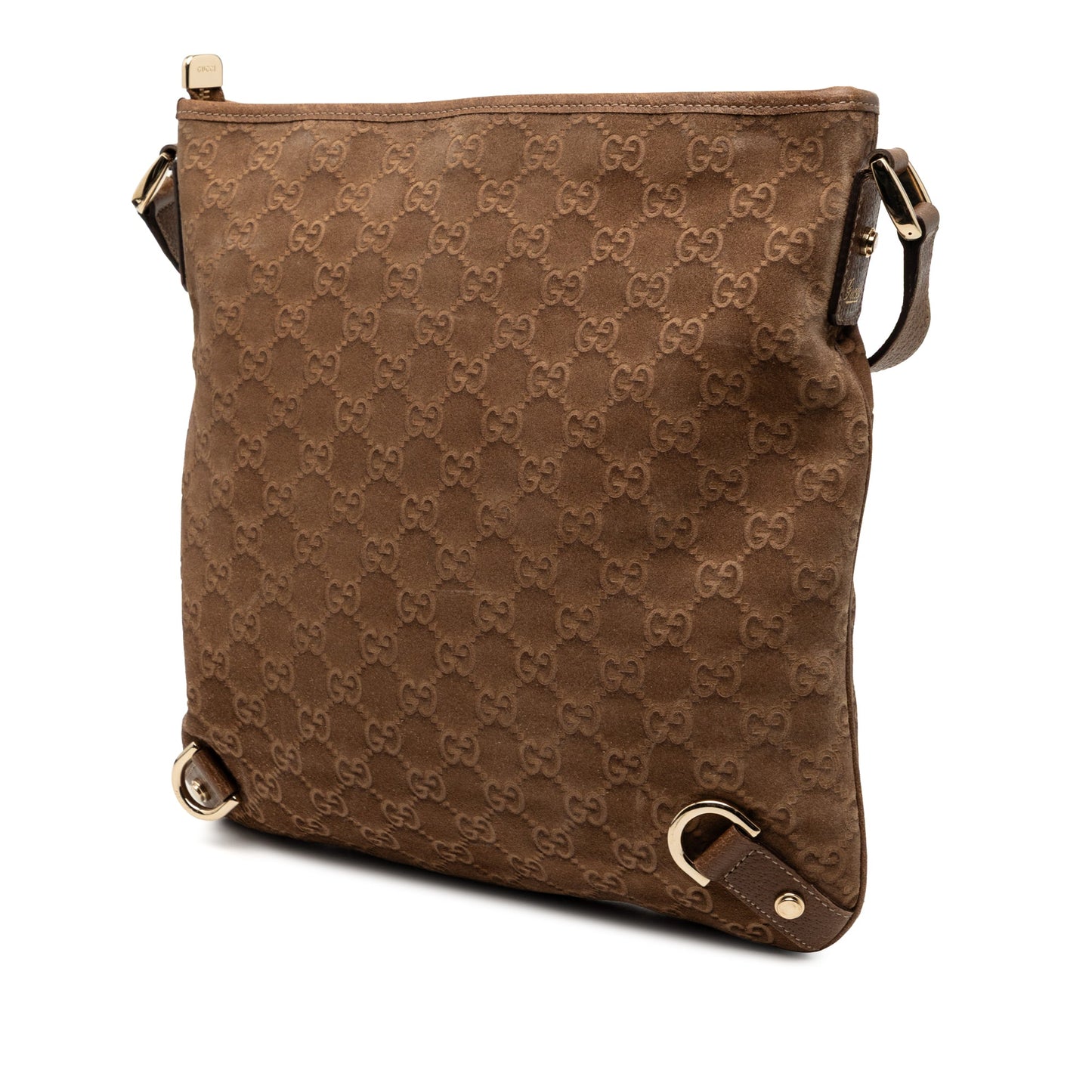 Gucci GG Suede Abbey D Ring Crossbody