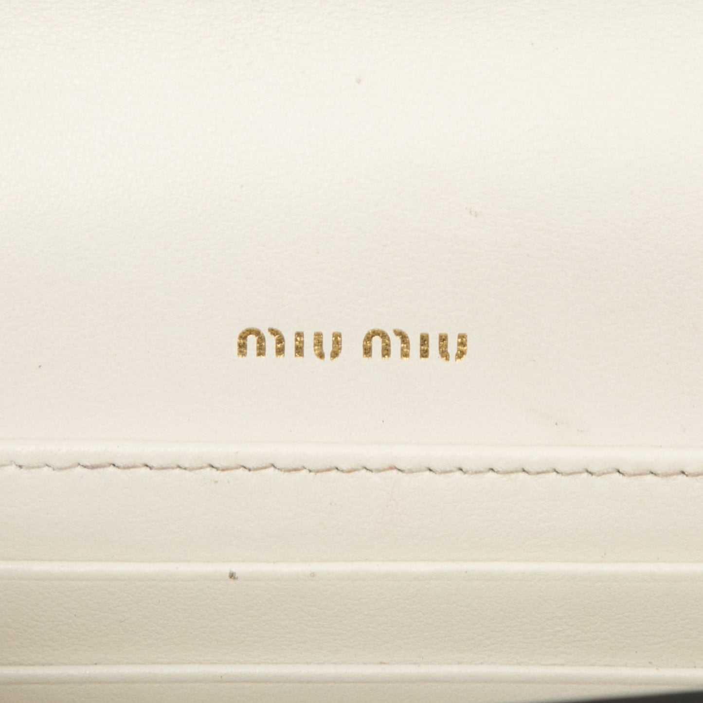 Miu Miu Croc Embossed Leather Crystal Solitaire Crossbody