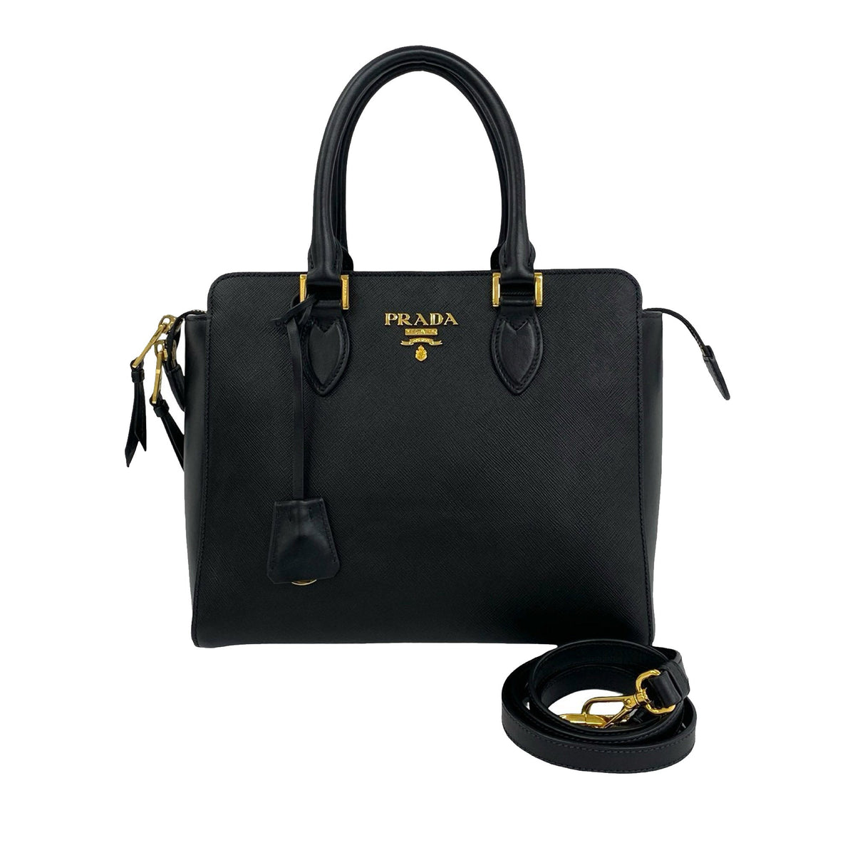 Prada Saffiano and Soft Calf Satchel